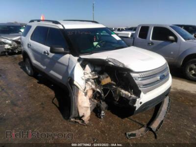 2011 Ford EXPLORER Base, white — VIN 1FMHK7B80BGA83296, IAAI