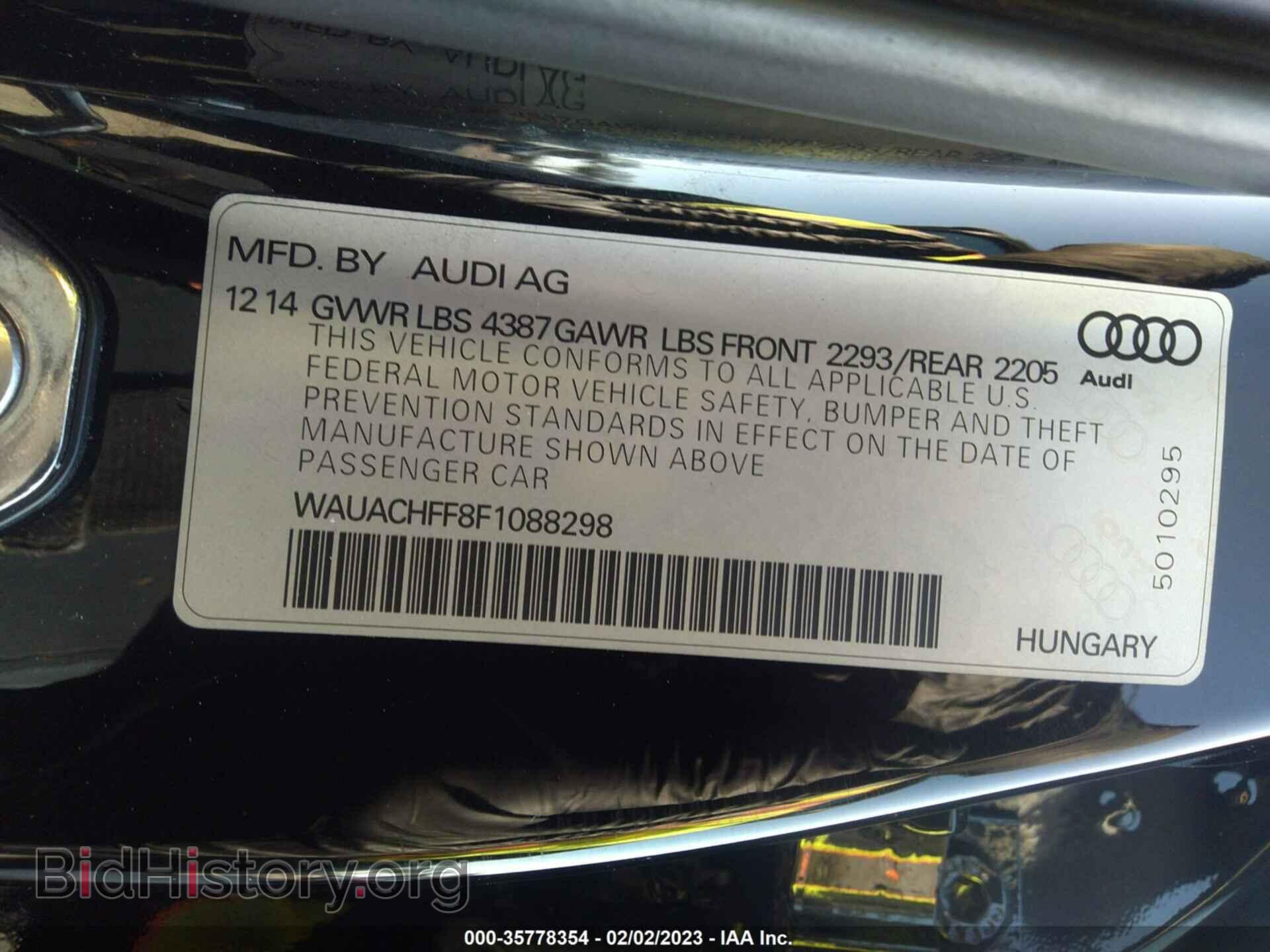 2015 AUDI A3 - VIN: WAUACHFF8F1088298 - Фото 9