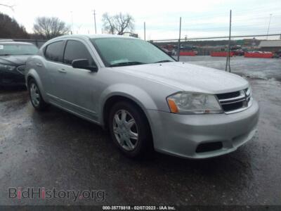 2012 Dodge AVENGER SE, silver — VIN 1C3CDZAB8CN209651, IAAI