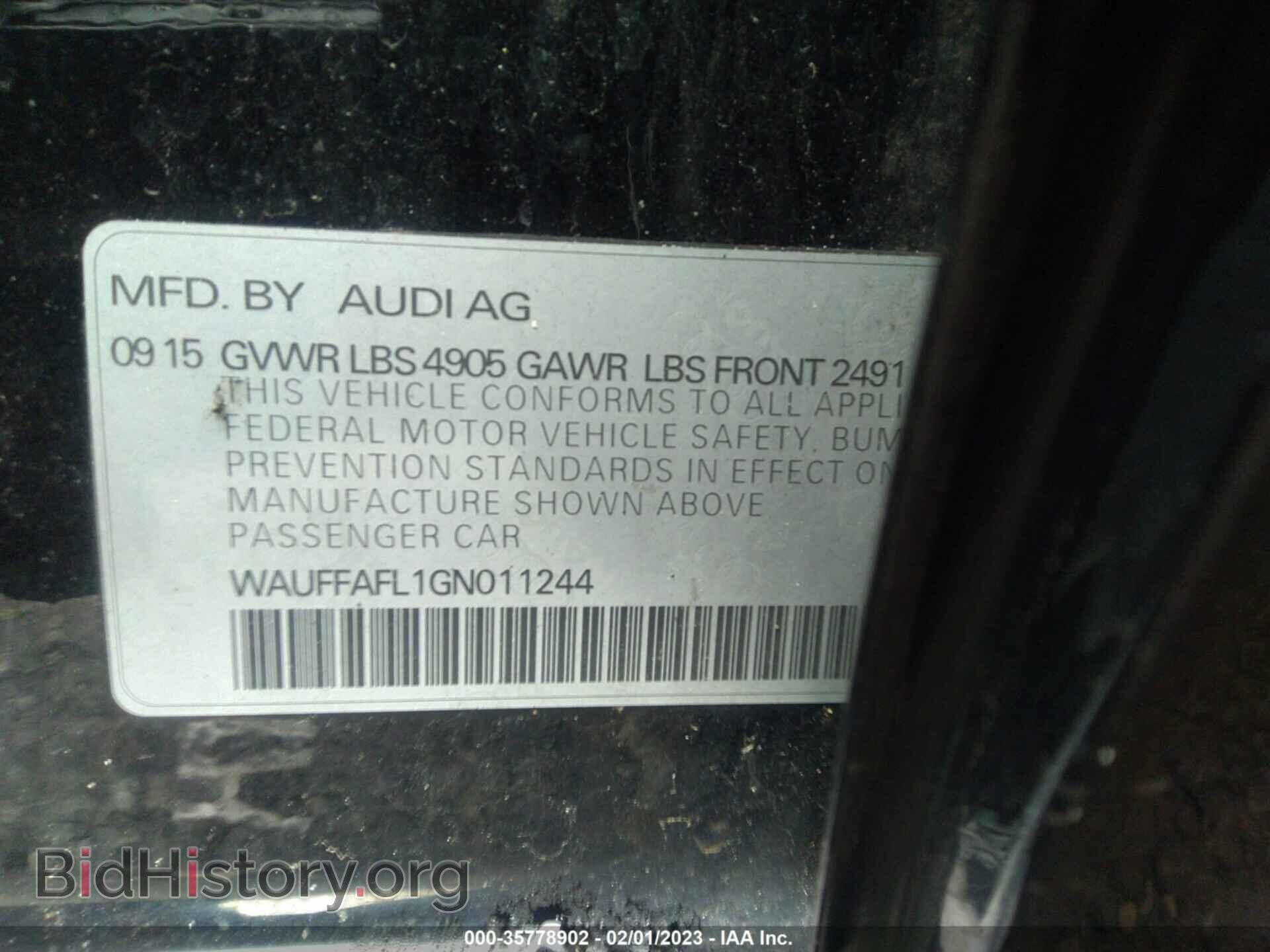 2016 AUDI A4 - VIN: WAUFFAFL1GN011244 - Photo 9