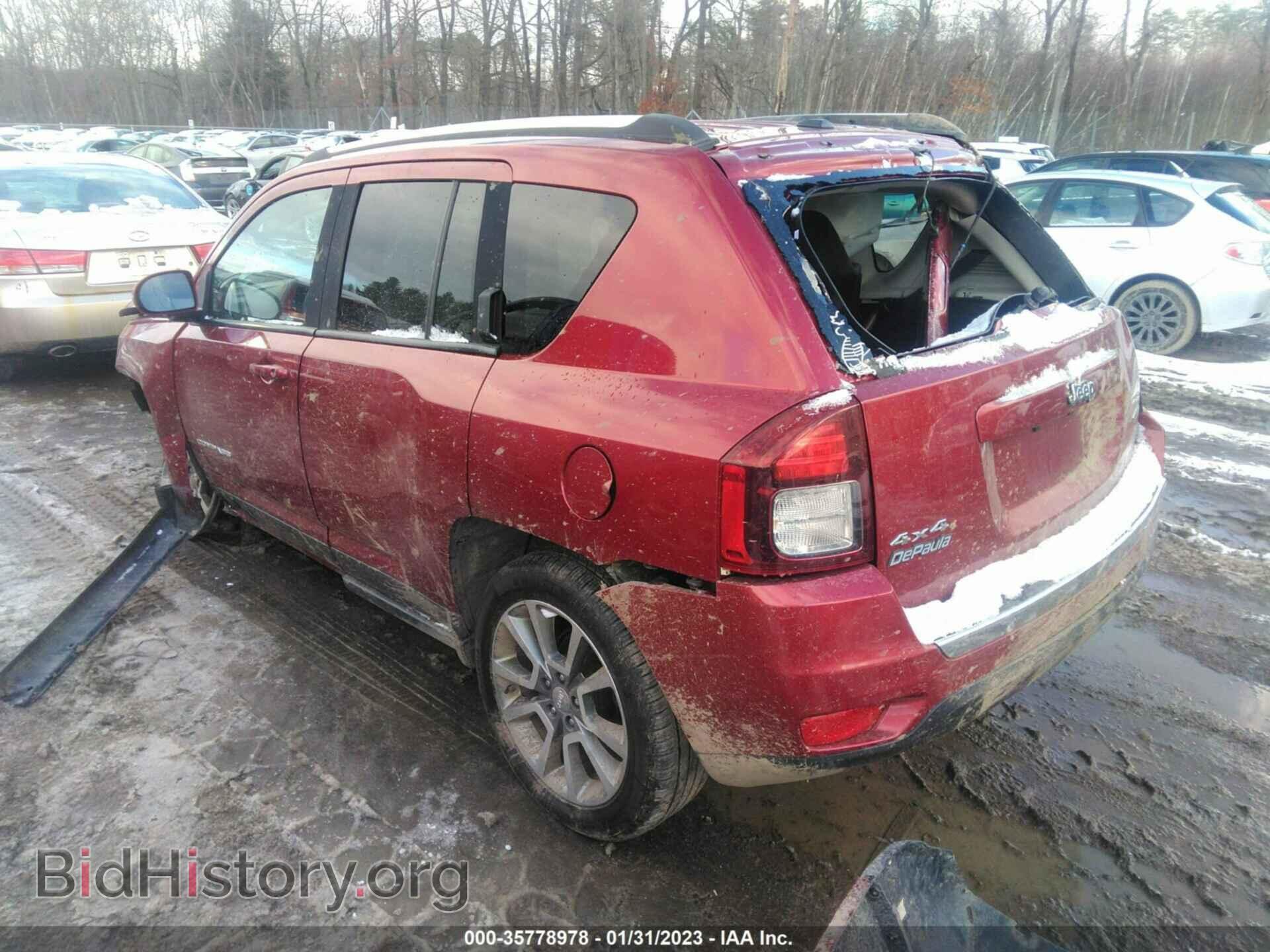 2016 JEEP COMPASS - VIN: 1C4NJDEB8GD733646 - Фото 3