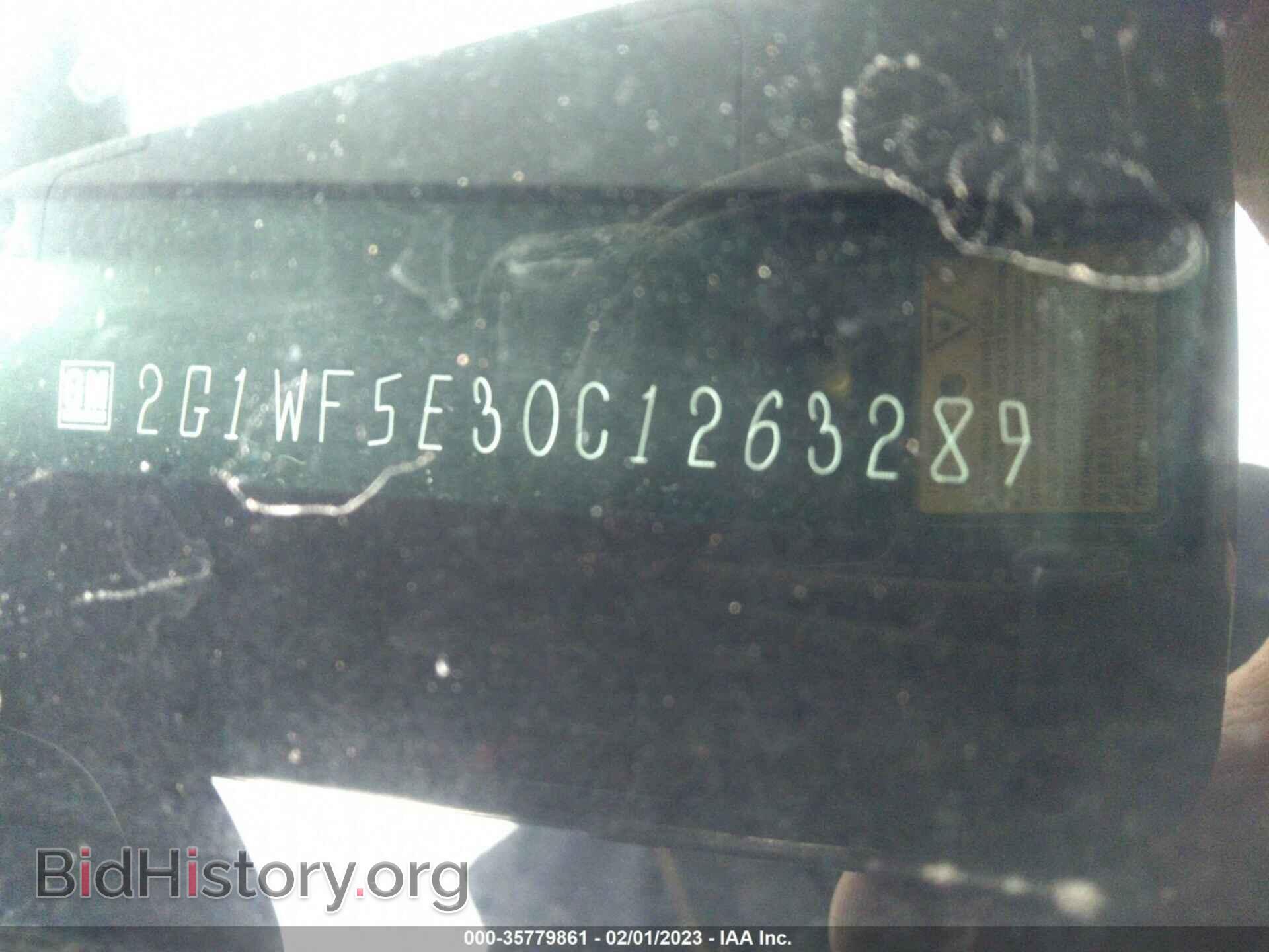 2012 CHEVROLET IMPALA - VIN: 2G1WF5E30C1263289 - Фото 9