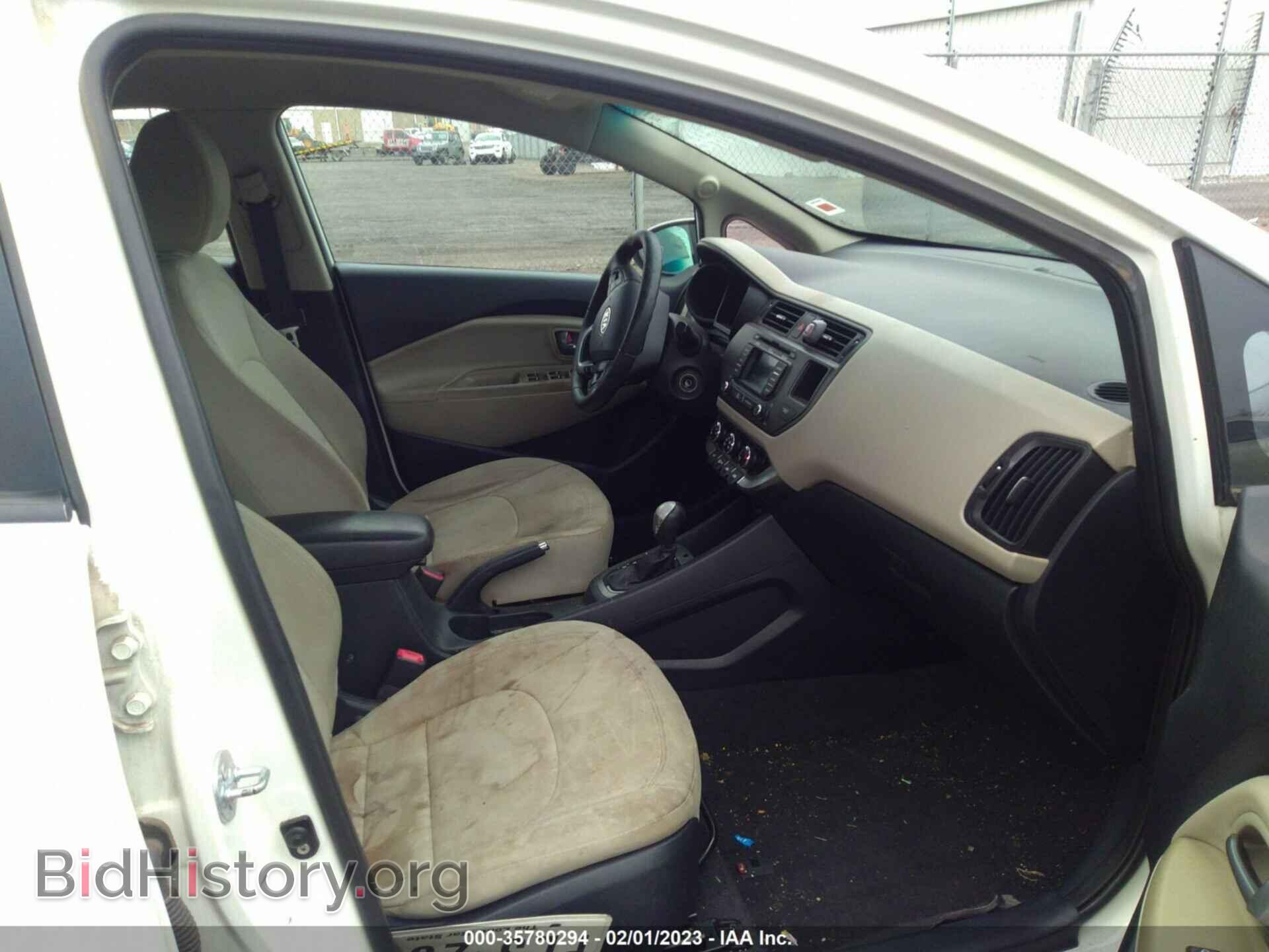 2012 KIA RIO - VIN: KNADN4A33C6084980 - Фото 5