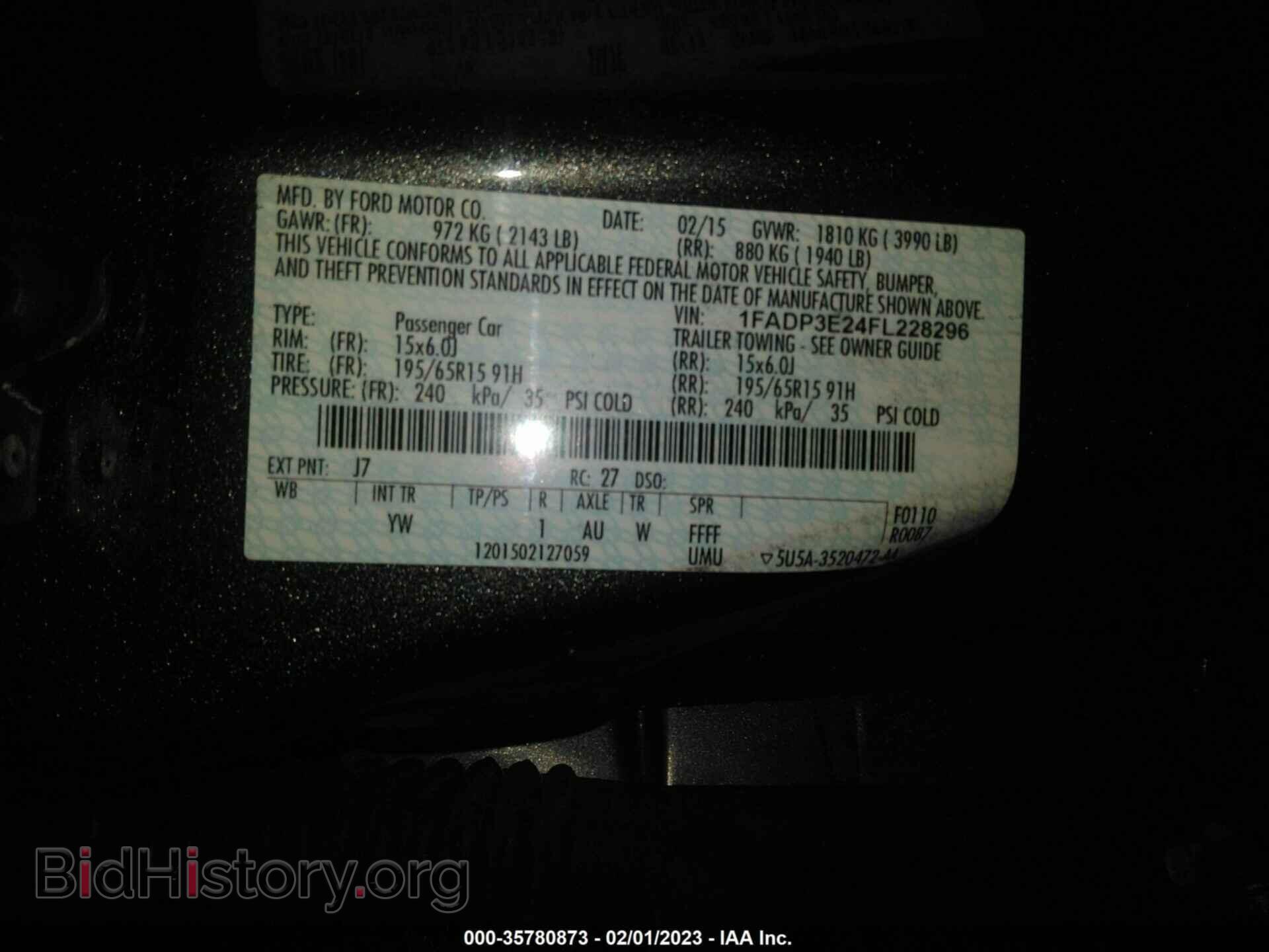 2015 FORD FOCUS - VIN: 1FADP3E24FL228296 - Photo 9