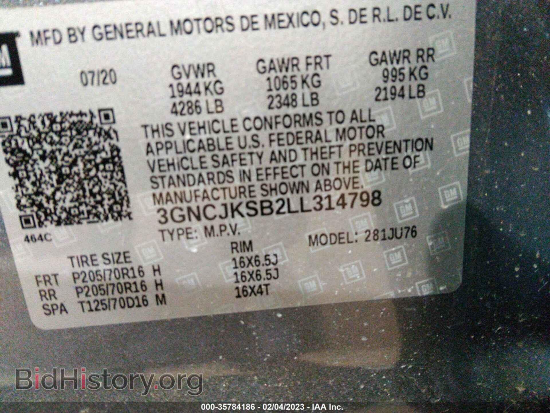 2020 CHEVROLET TRAX - VIN: 3GNCJKSB2LL314798 - Photo 9