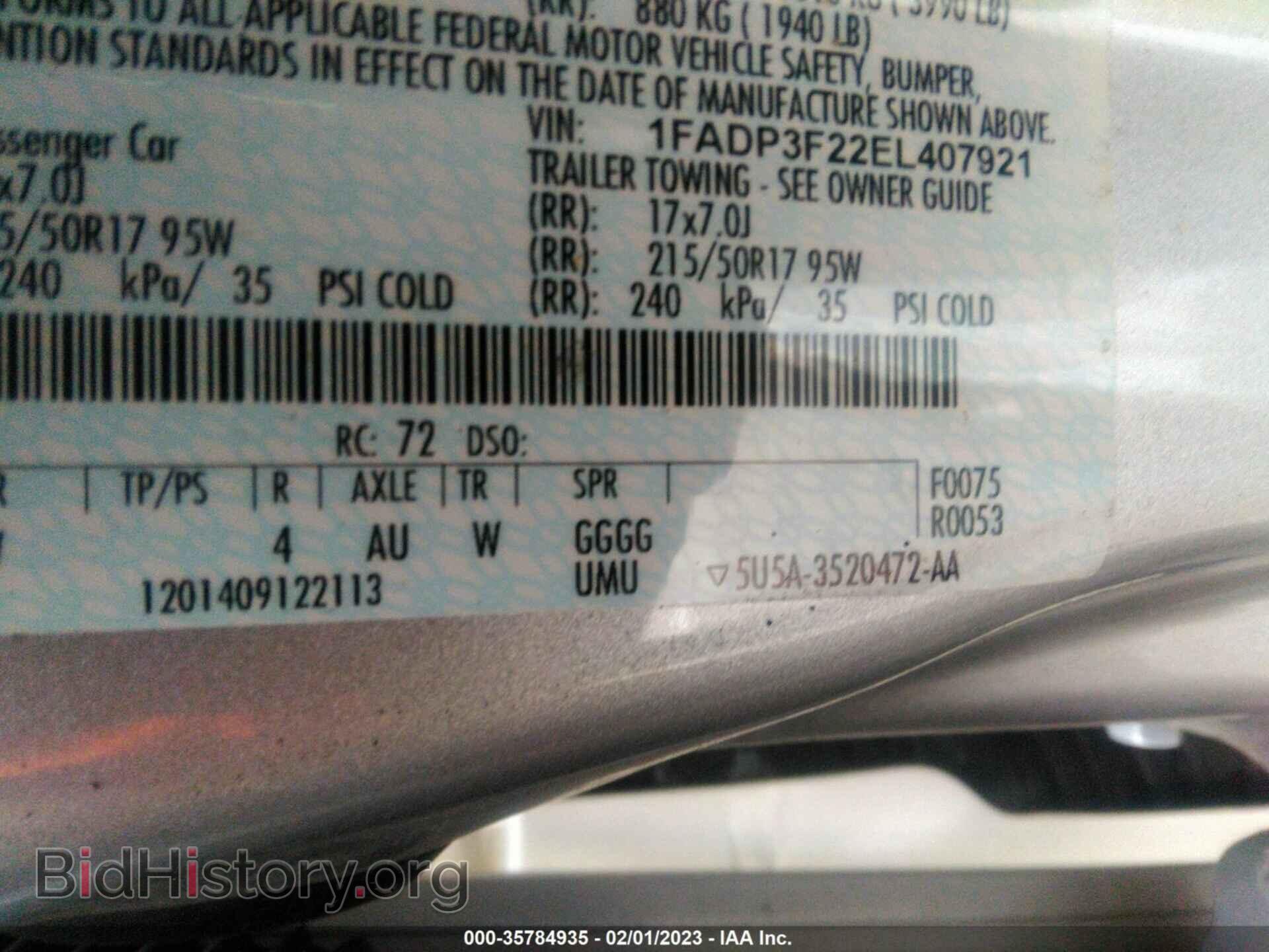2014 FORD FOCUS - VIN: 1FADP3F22EL407921 - Photo 9