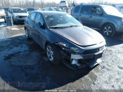 2015 Dodge DART SXT, темно-коричневый — VIN 1C3CDFBB6FD373584, IAAI