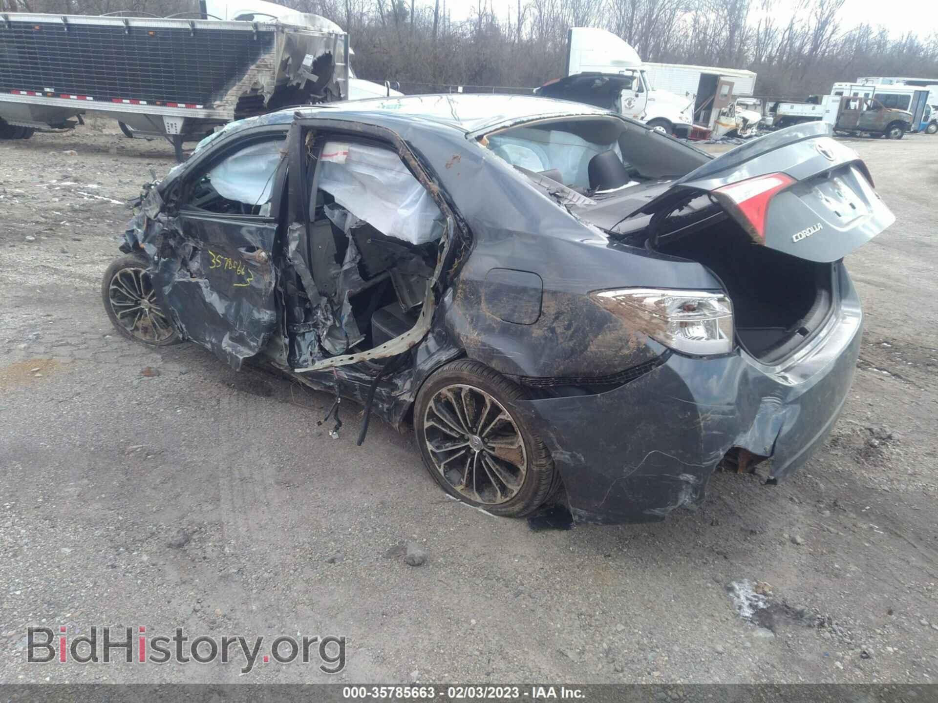 2014 TOYOTA COROLLA - VIN: 2T1BURHE7EC133157 - Фото 3
