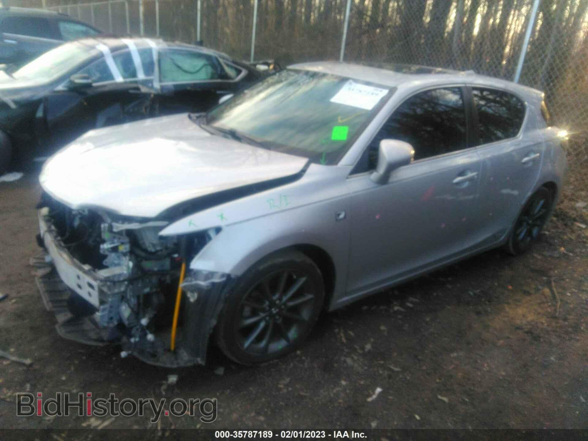 2012 LEXUS CT 200H - VIN: JTHKD5BH5C2082554 - Фото 2
