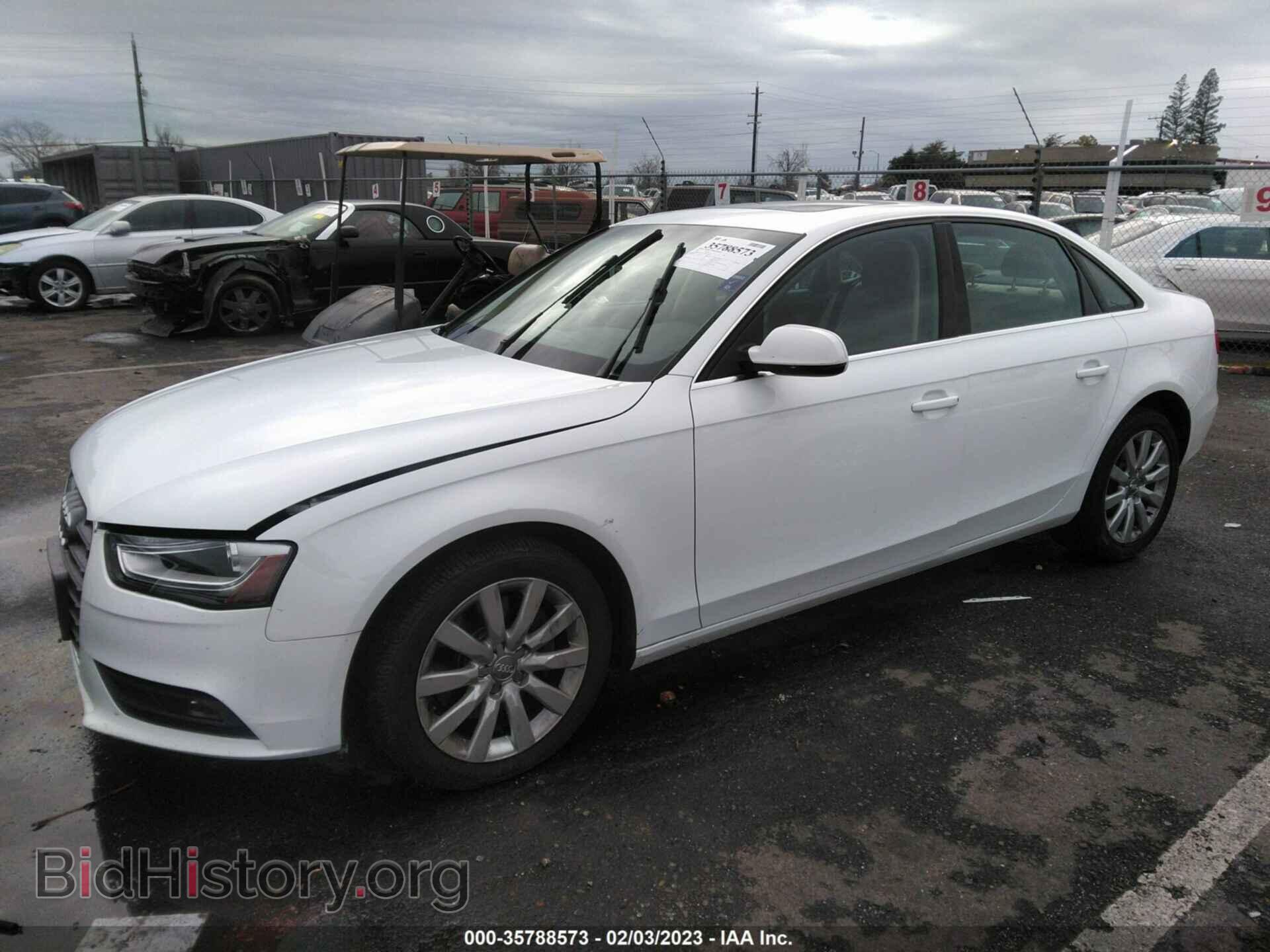 2013 AUDI A4 - VIN: WAUAFAFLXDN034060 - Фото 2