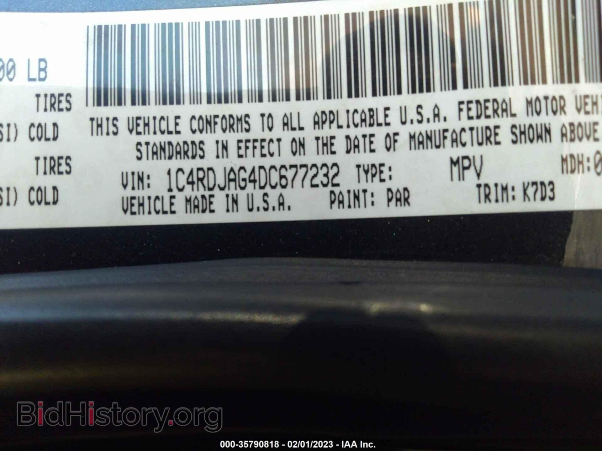 2013 DODGE DURANGO - VIN: 1C4RDJAG4DC677232 - Photo 9