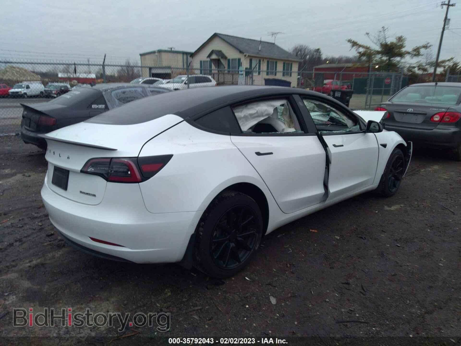 2022 TESLA MODEL 3 - VIN: 5YJ3E1EB0NF125071 - Фото 4