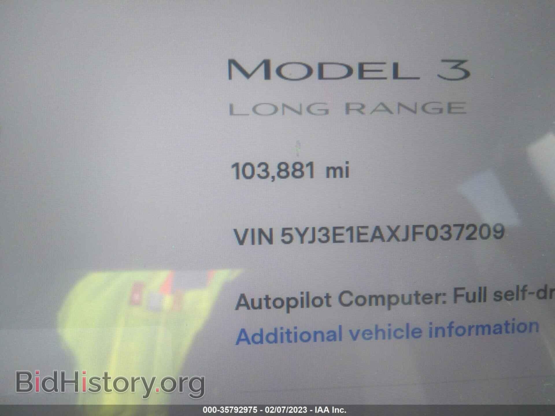 2018 TESLA MODEL 3 - VIN: 5YJ3E1EAXJF037209 - Фото 7