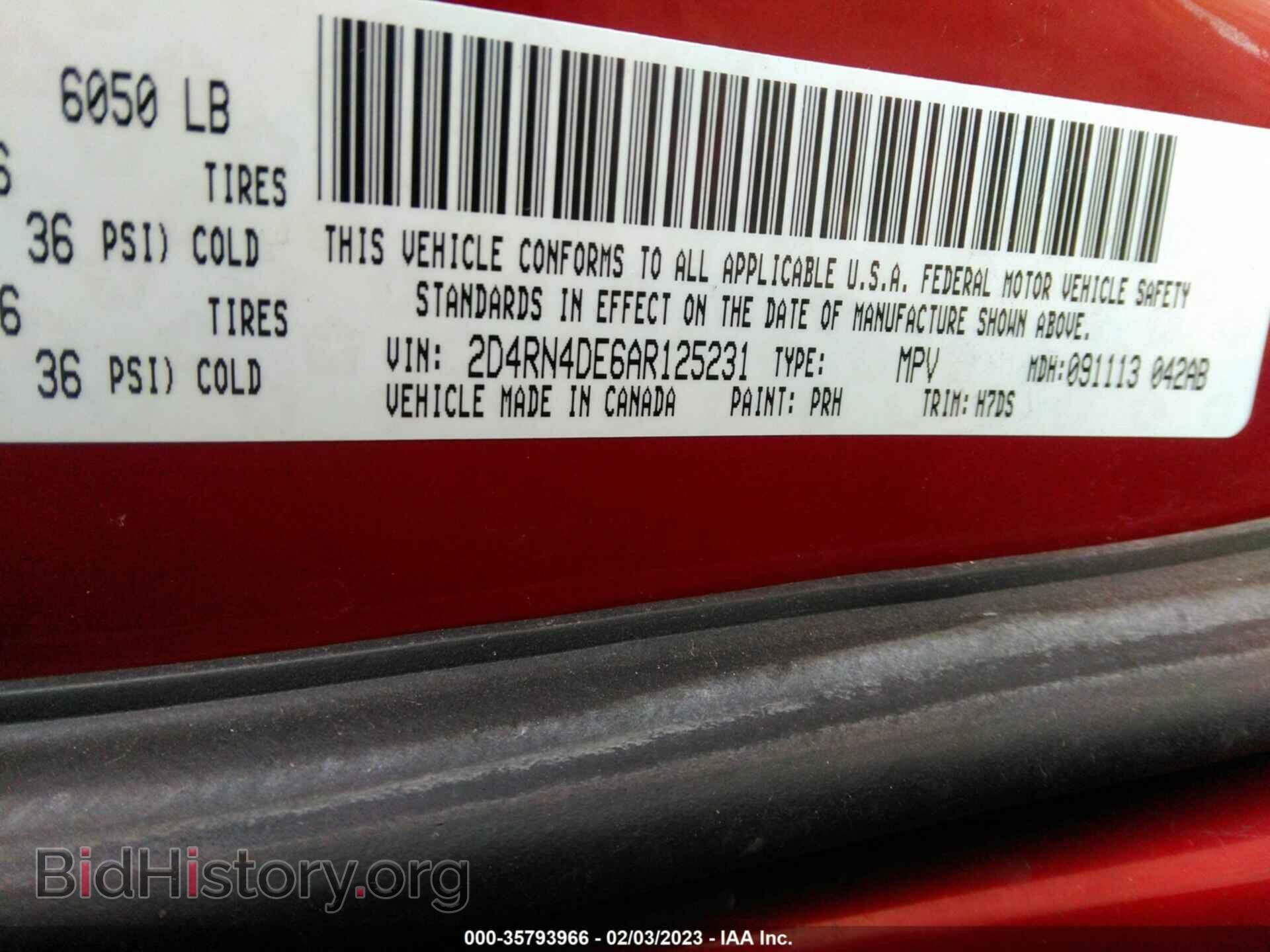 2010 DODGE GRAND CARAVAN - VIN: 2D4RN4DE6AR125231 - Фото 9