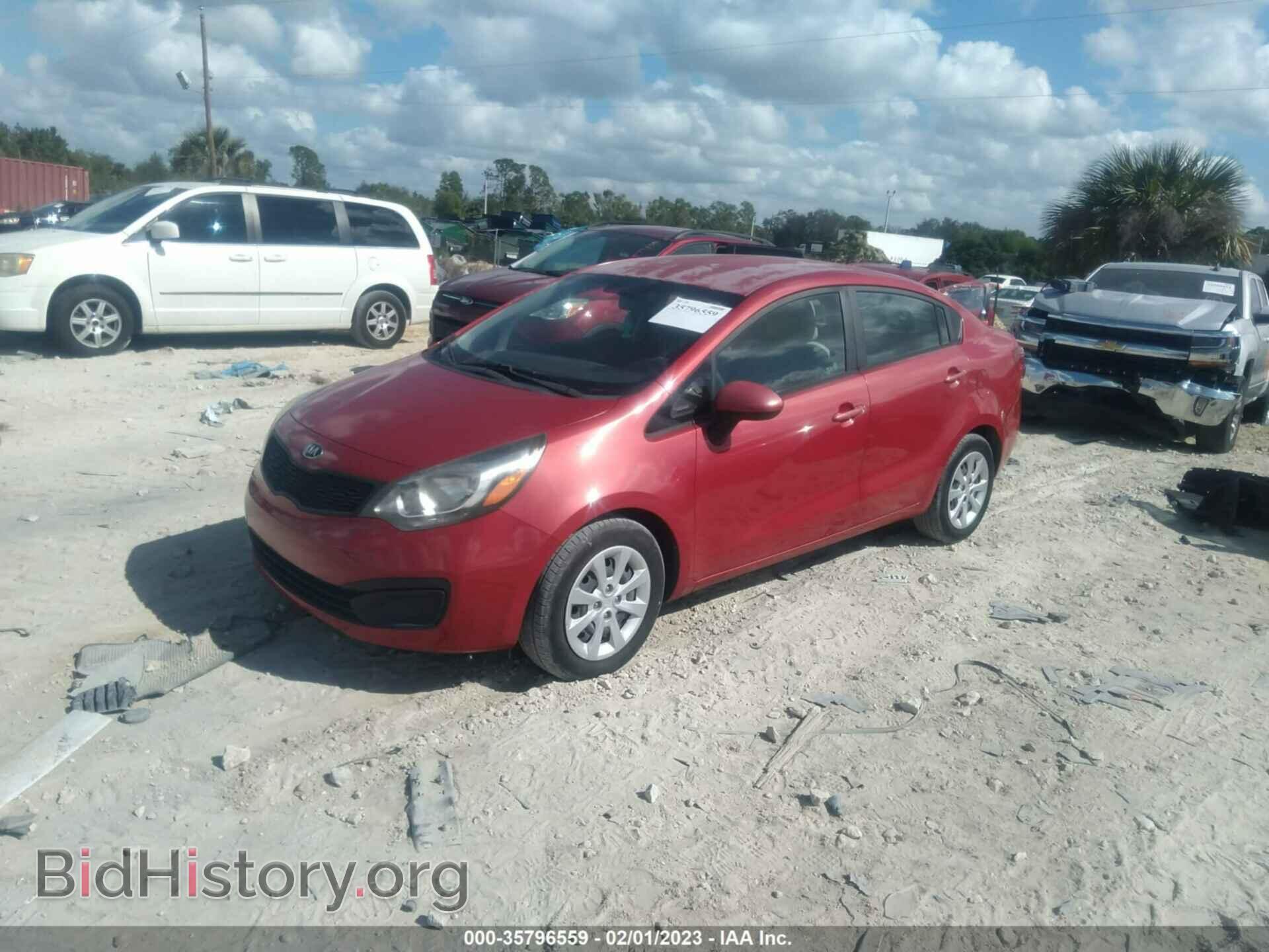 2013 KIA RIO - VIN: KNADM4A31D6182023 - Фото 2