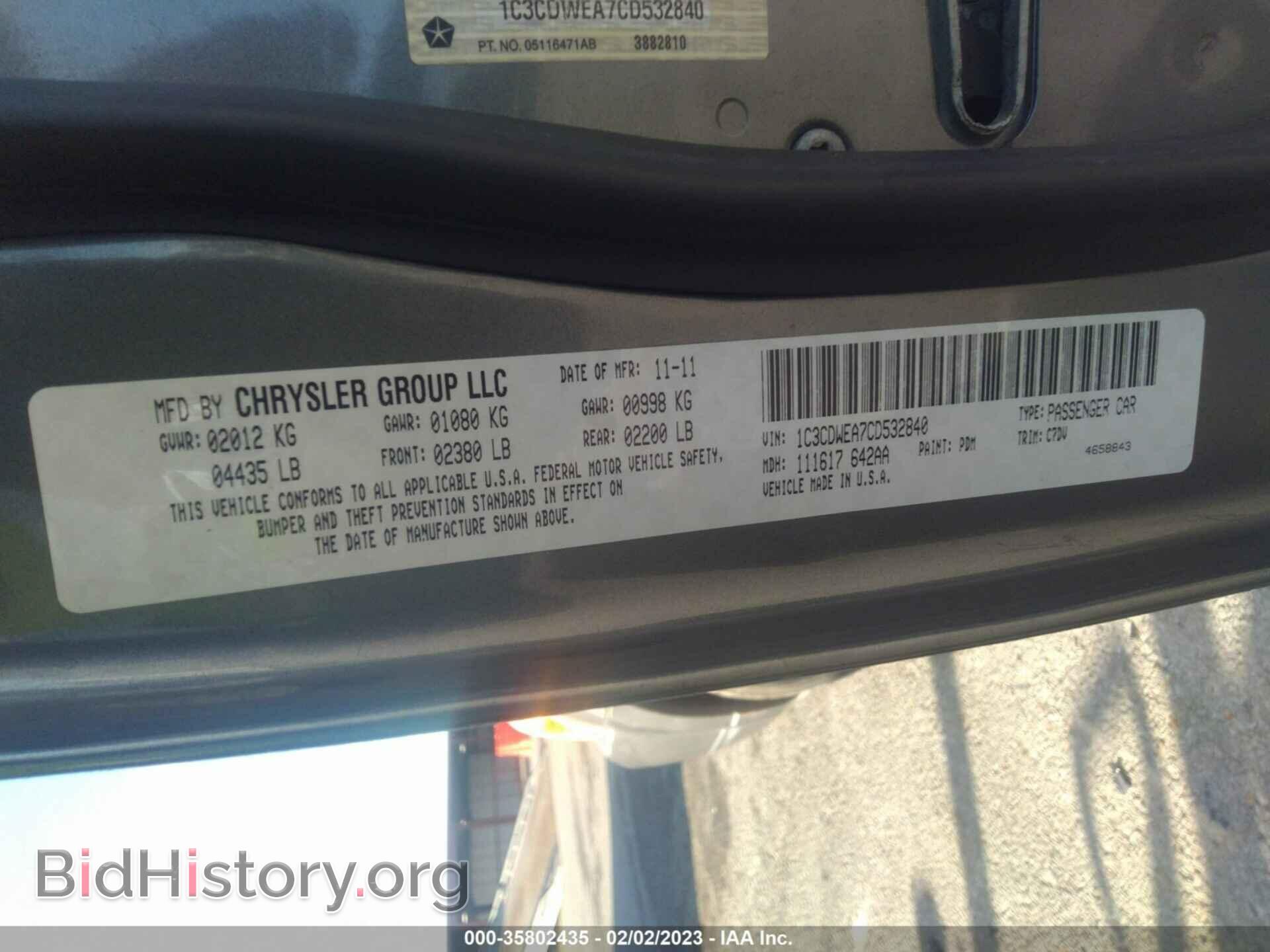 2012 DODGE CALIBER - VIN: 1C3CDWEA7CD532840 - Photo 9