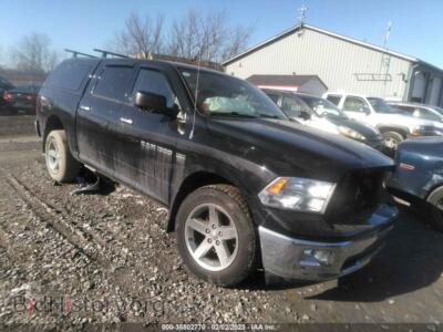 2012 RAM 1500 Big Horn, black — VIN 1C6RD7LT2CS208973, IAAI