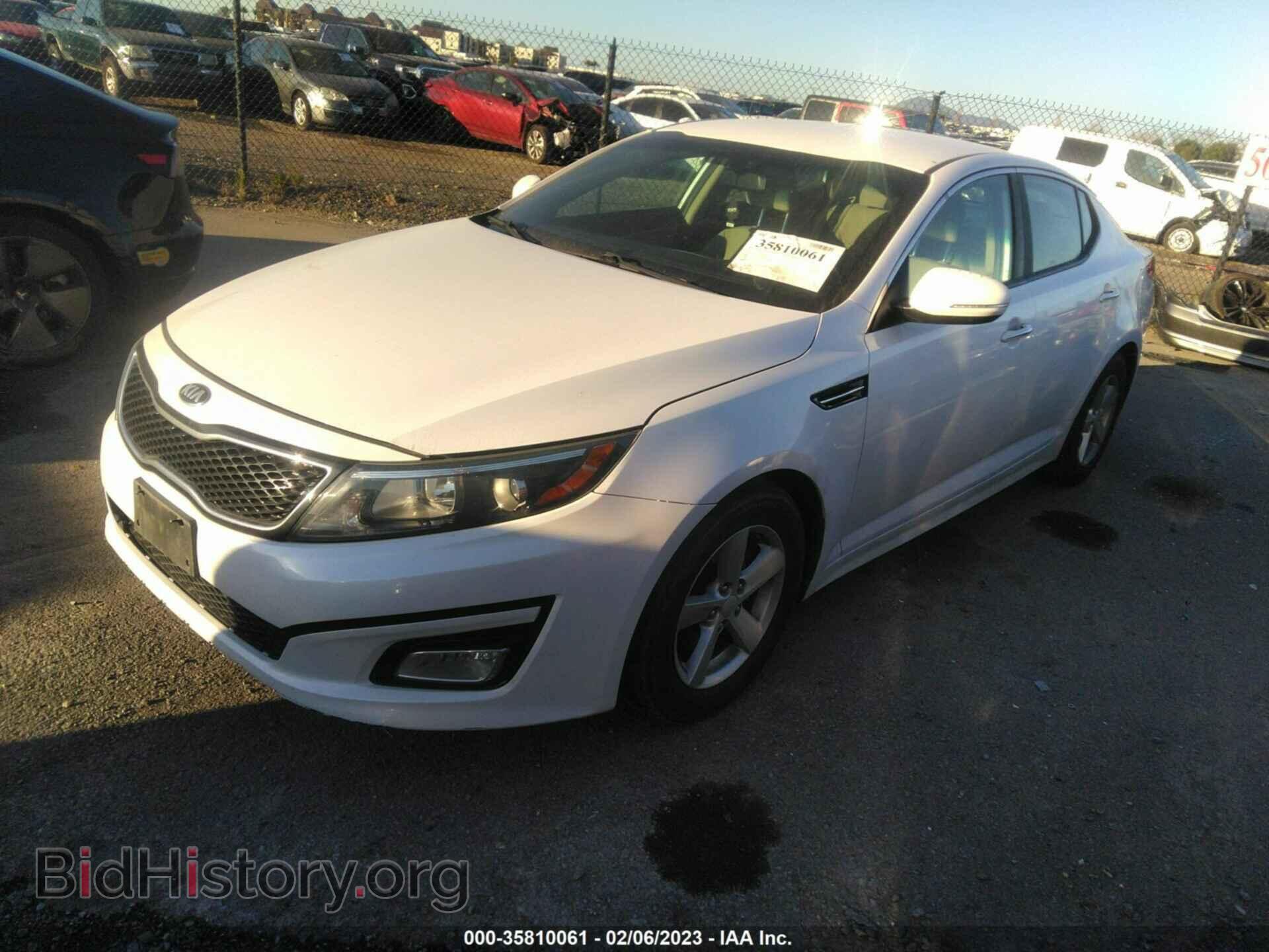 2015 KIA OPTIMA - VIN: KNAGM4A70F5596015 - Фото 2