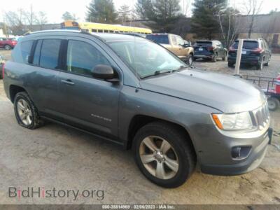 2012 Jeep COMPASS LATITUDE, серый — VIN 1C4NJDEB6CD675269, IAAI