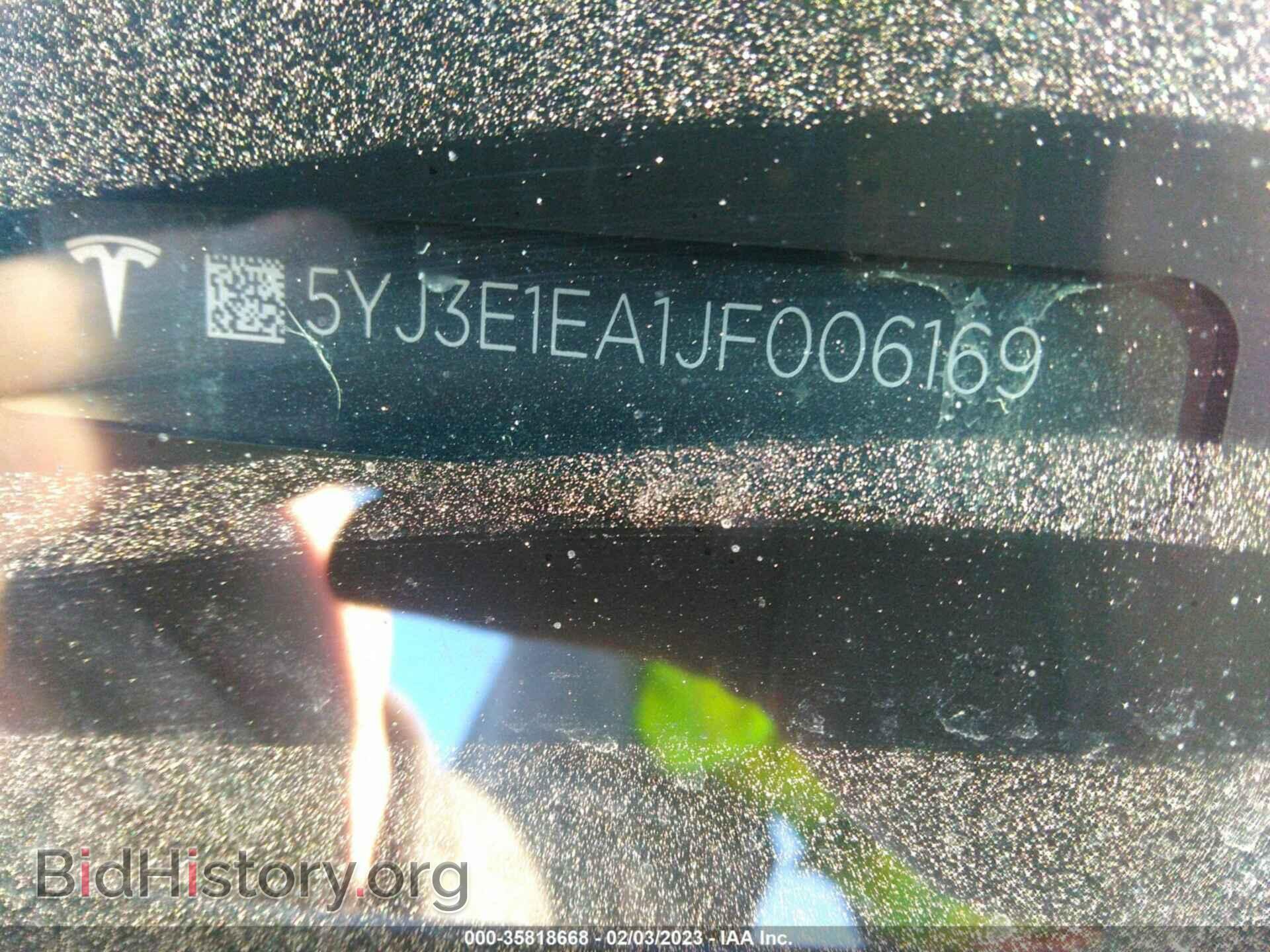 2018 TESLA MODEL 3 - VIN: 5YJ3E1EA1JF006169 - Фото 9