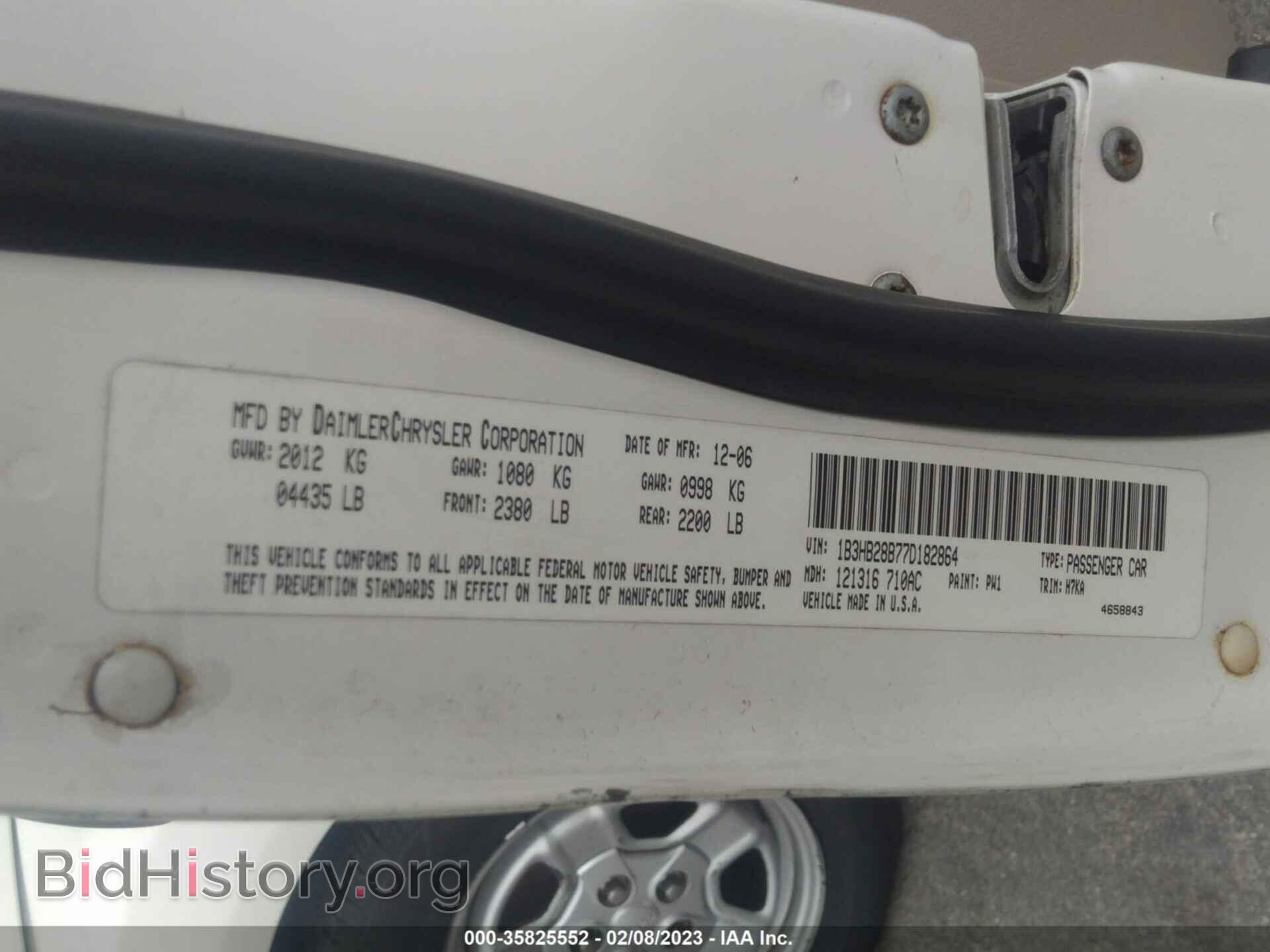 2007 DODGE CALIBER - VIN: 1B3HB28B77D182864 - Фото 9