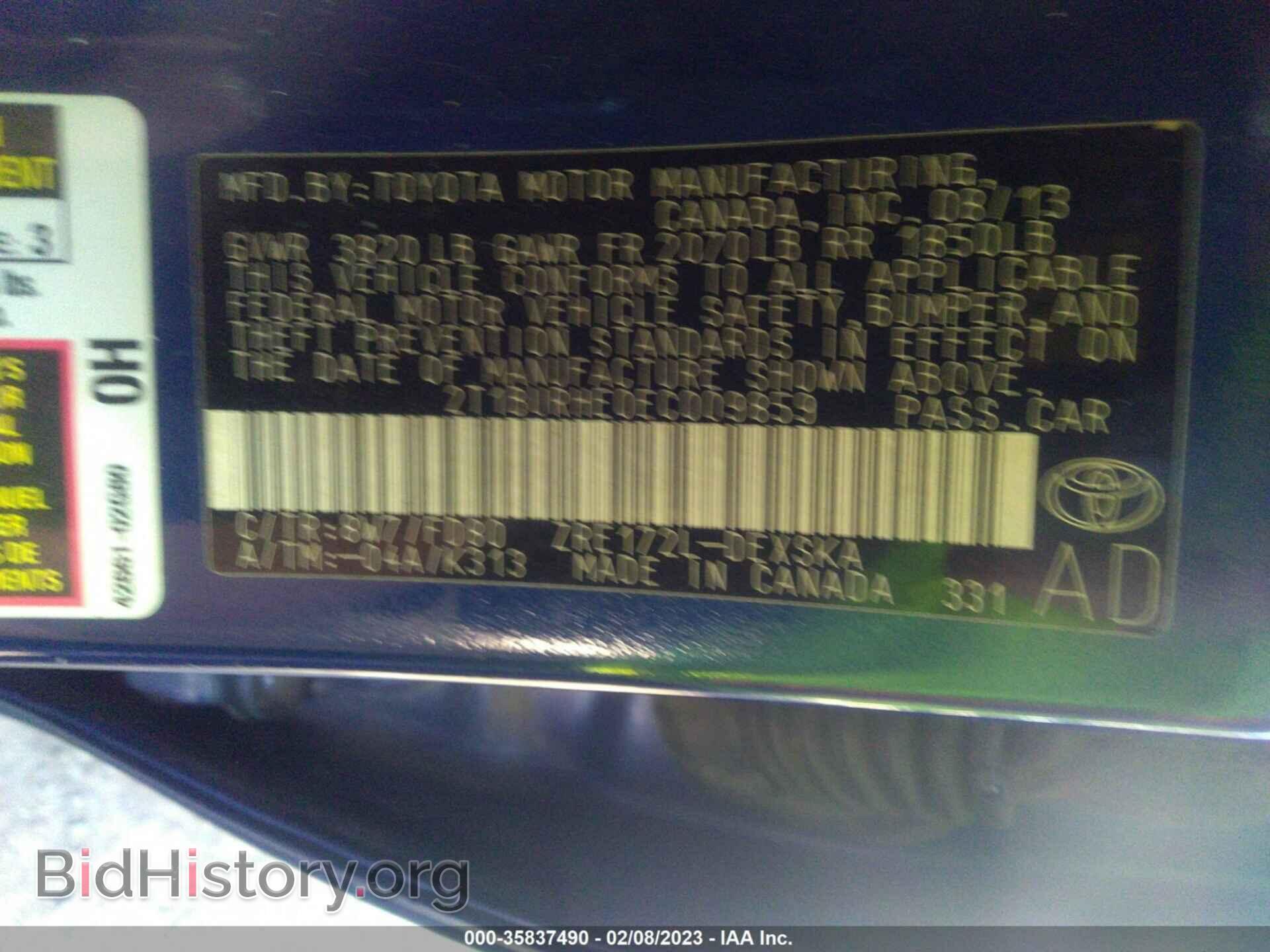 2014 TOYOTA COROLLA - VIN: 2T1BURHE0EC009859 - Photo 9