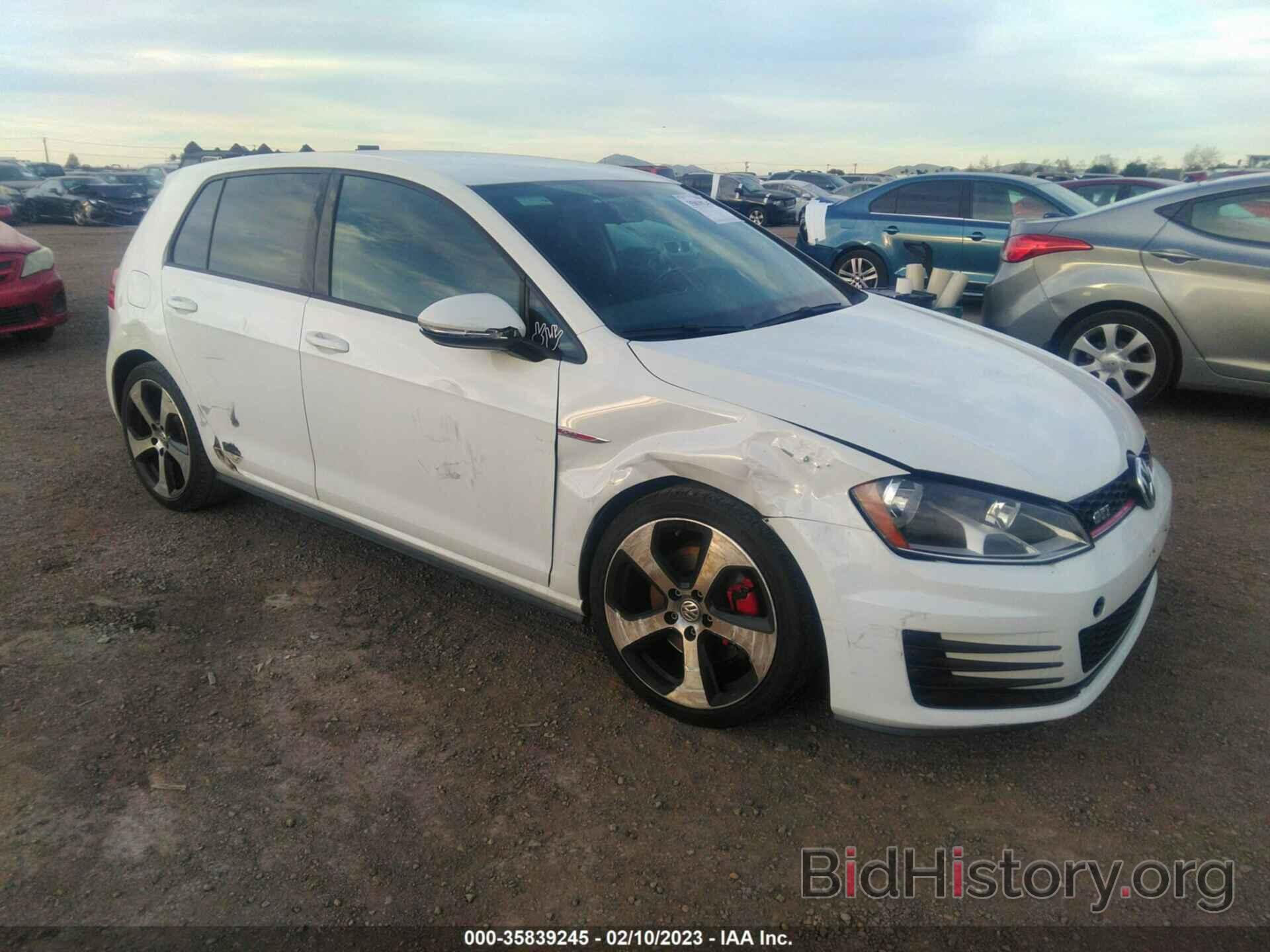 Фотография 3VW5T7AU7GM048090 - VOLKSWAGEN GOLF GTI 2016