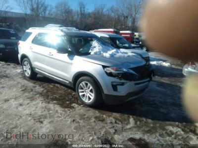 2018 Ford EXPLORER XLT, серебристый — VIN 1FM5K8D82JGB11832, IAAI