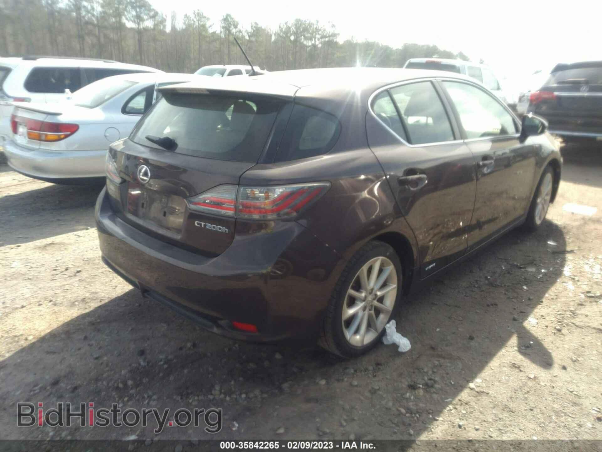 2012 LEXUS CT 200H - VIN: JTHKD5BH7C2066534 - Фото 4
