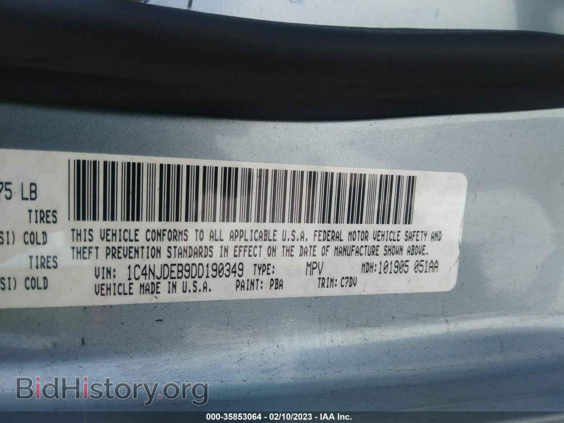2013 JEEP COMPASS - VIN: 1C4NJDEB9DD190349 - Photo 9