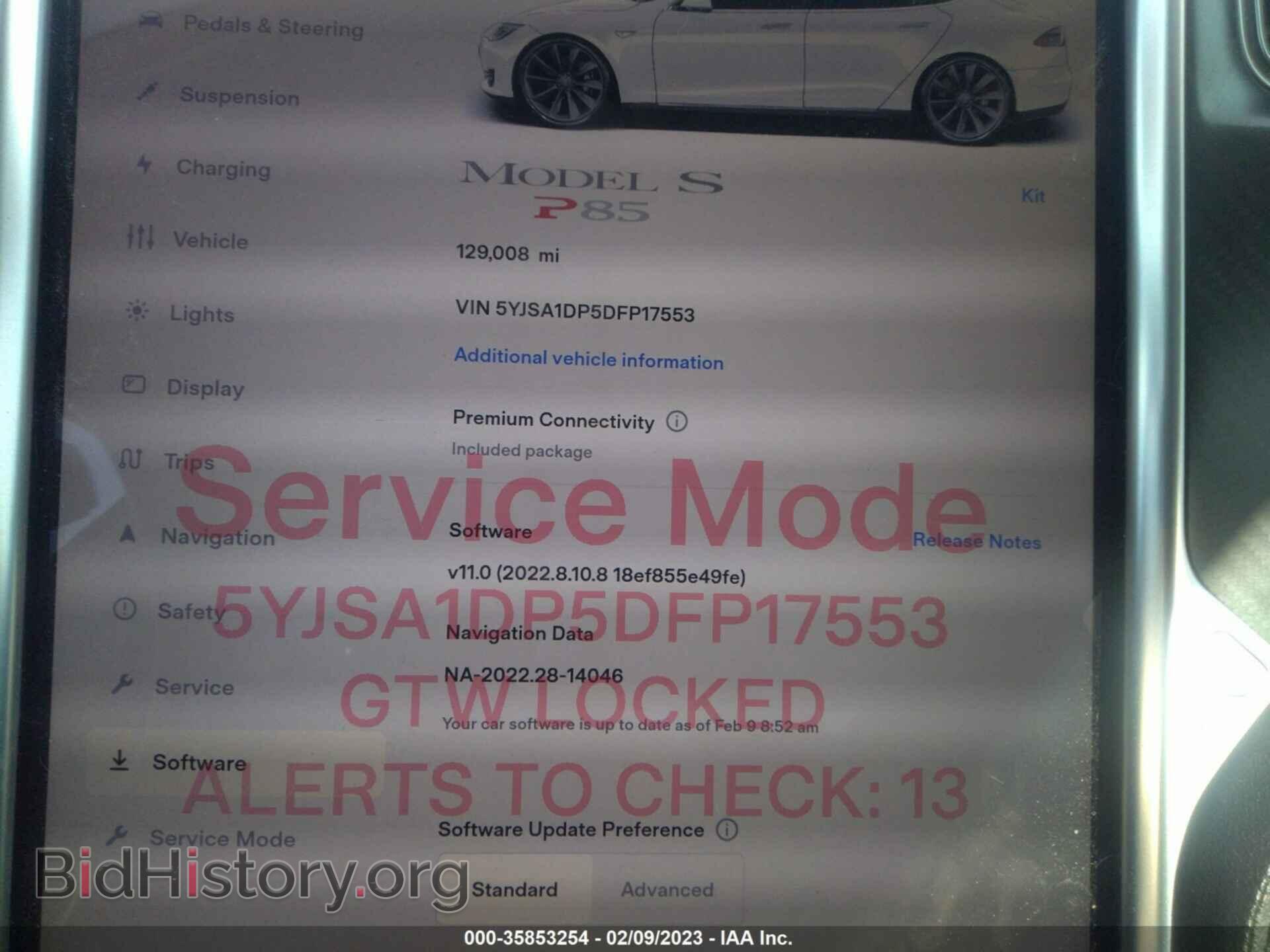 2013 TESLA MODEL S - VIN: 5YJSA1DP5DFP17553 - Photo 7