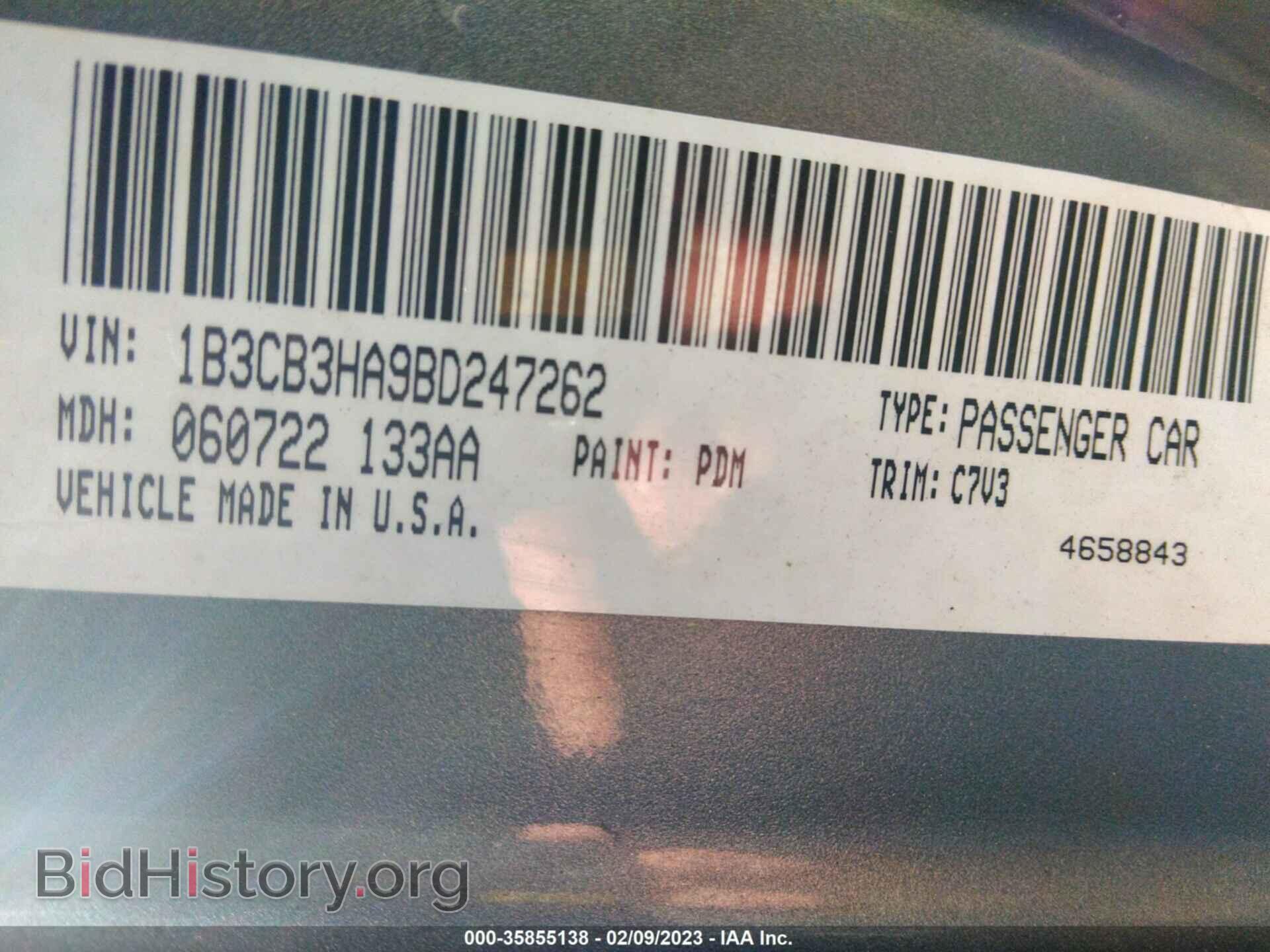 2011 DODGE CALIBER - VIN: 1B3CB3HA9BD247262 - Photo 9