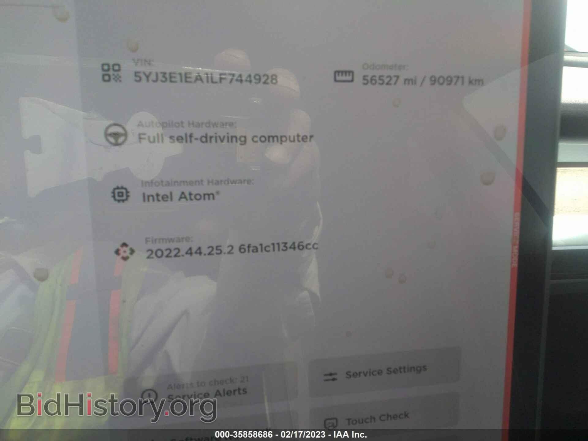 2020 TESLA MODEL 3 - VIN: 5YJ3E1EA1LF744928 - Фото 7