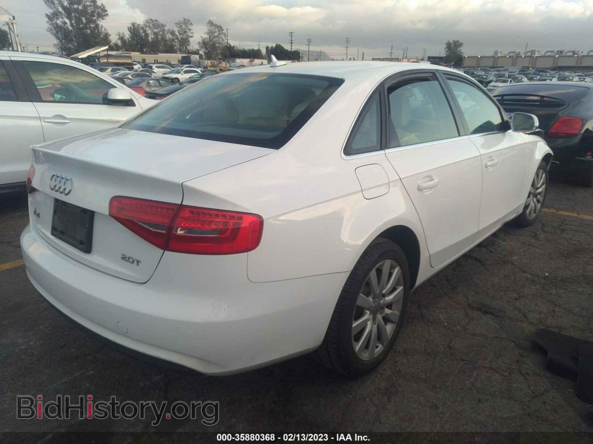 2013 AUDI A4 - VIN: WAUAFAFL2DA149727 - Photo 4