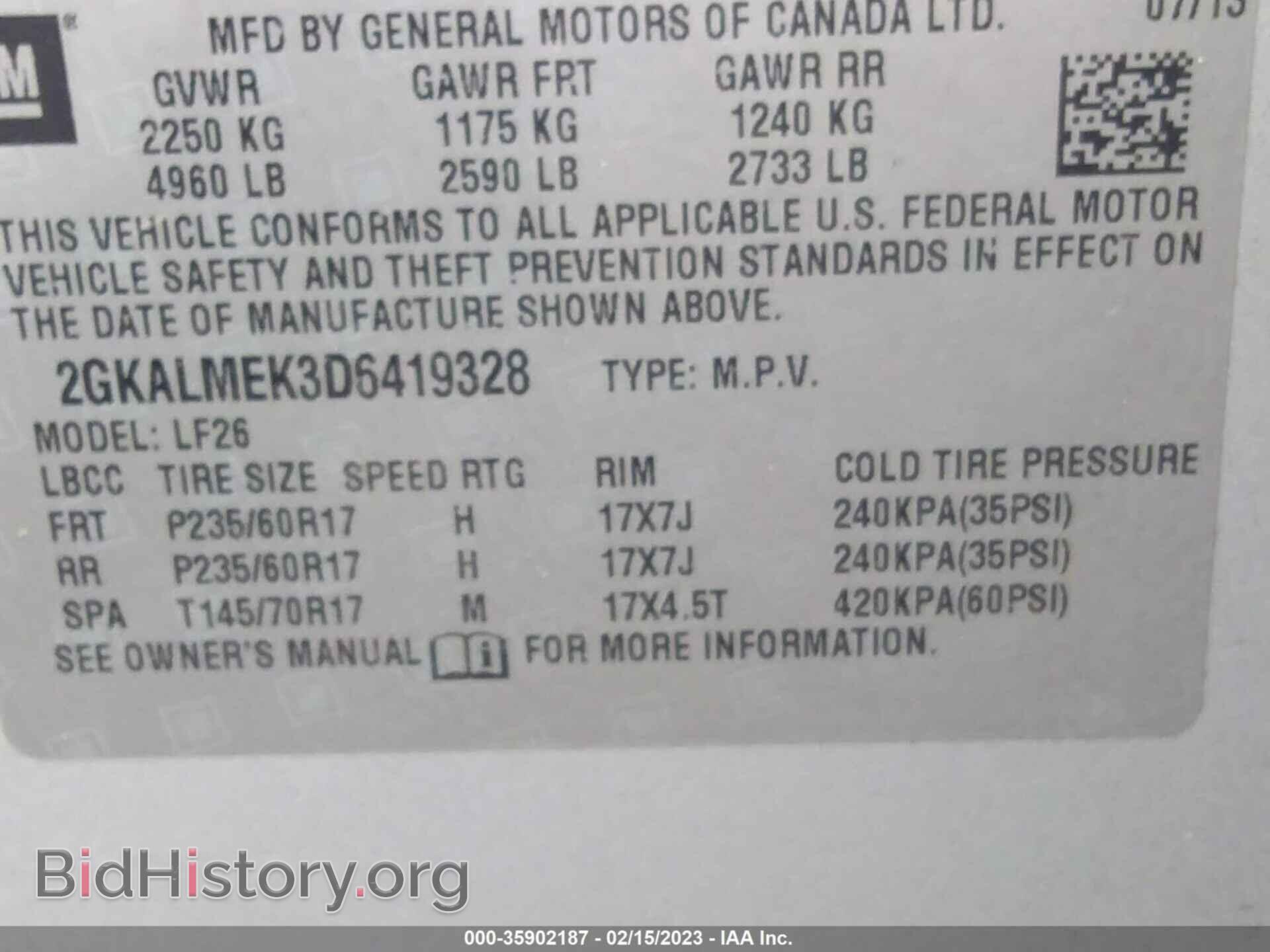 2013 GMC TERRAIN - VIN: 2GKALMEK3D6419328 - Фото 9