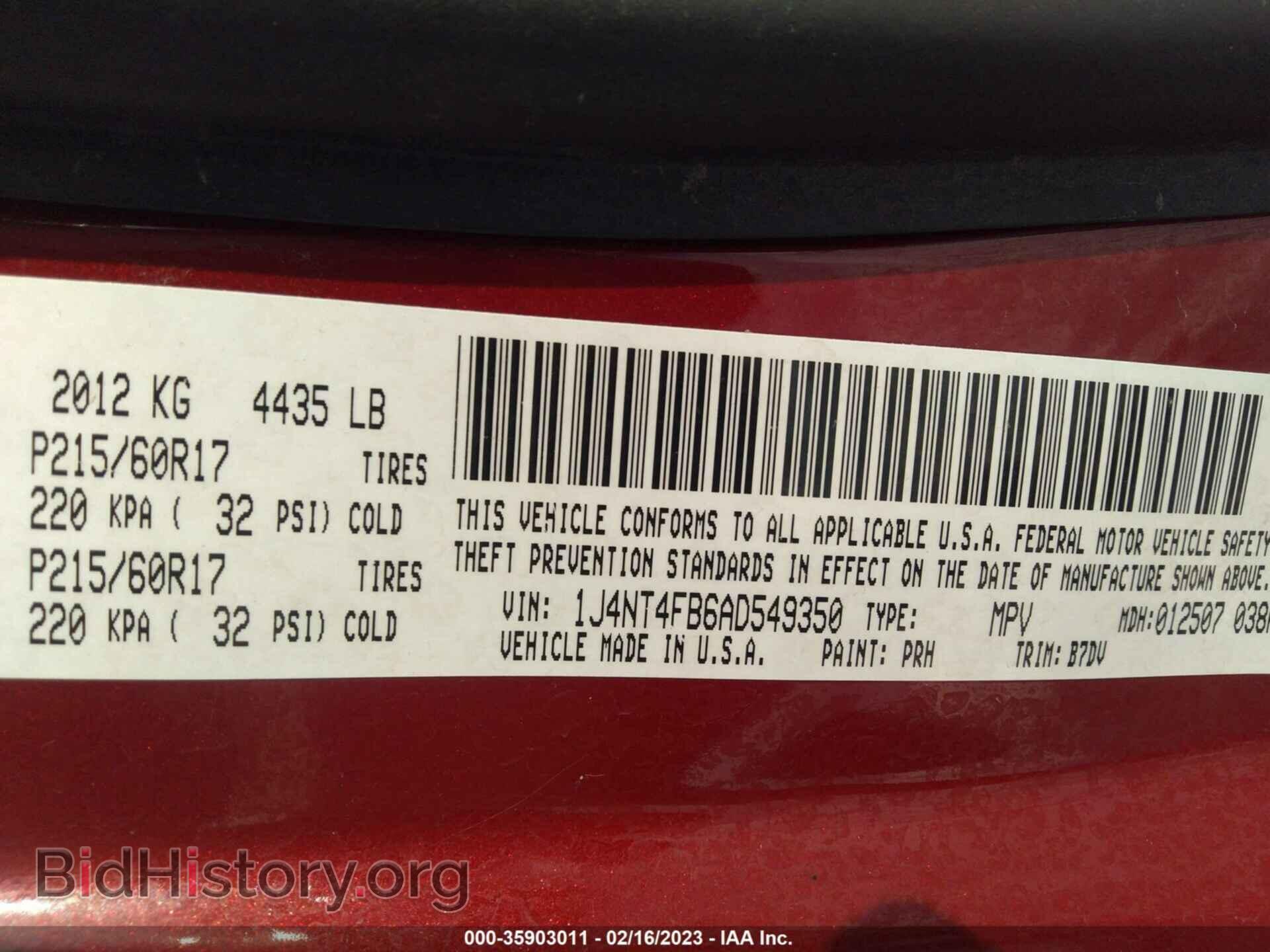 2010 JEEP COMPASS - VIN: 1J4NT4FB6AD549350 - Фото 9