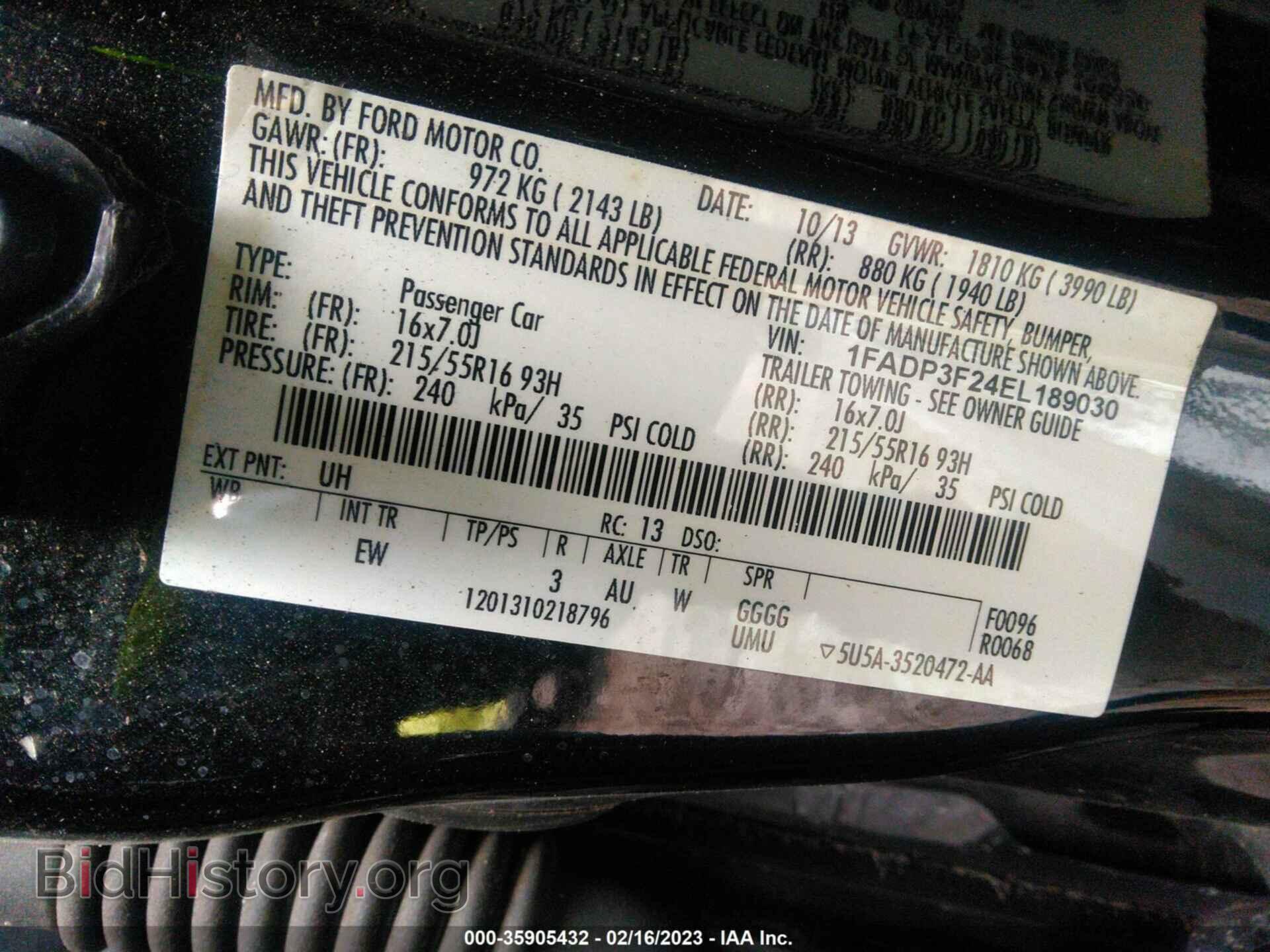 2014 FORD FOCUS - VIN: 1FADP3F24EL189030 - Photo 9