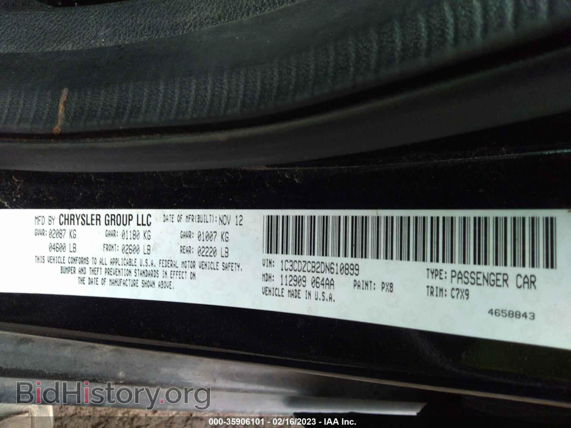 2013 DODGE AVENGER - VIN: 1C3CDZCB2DN610899 - Photo 9