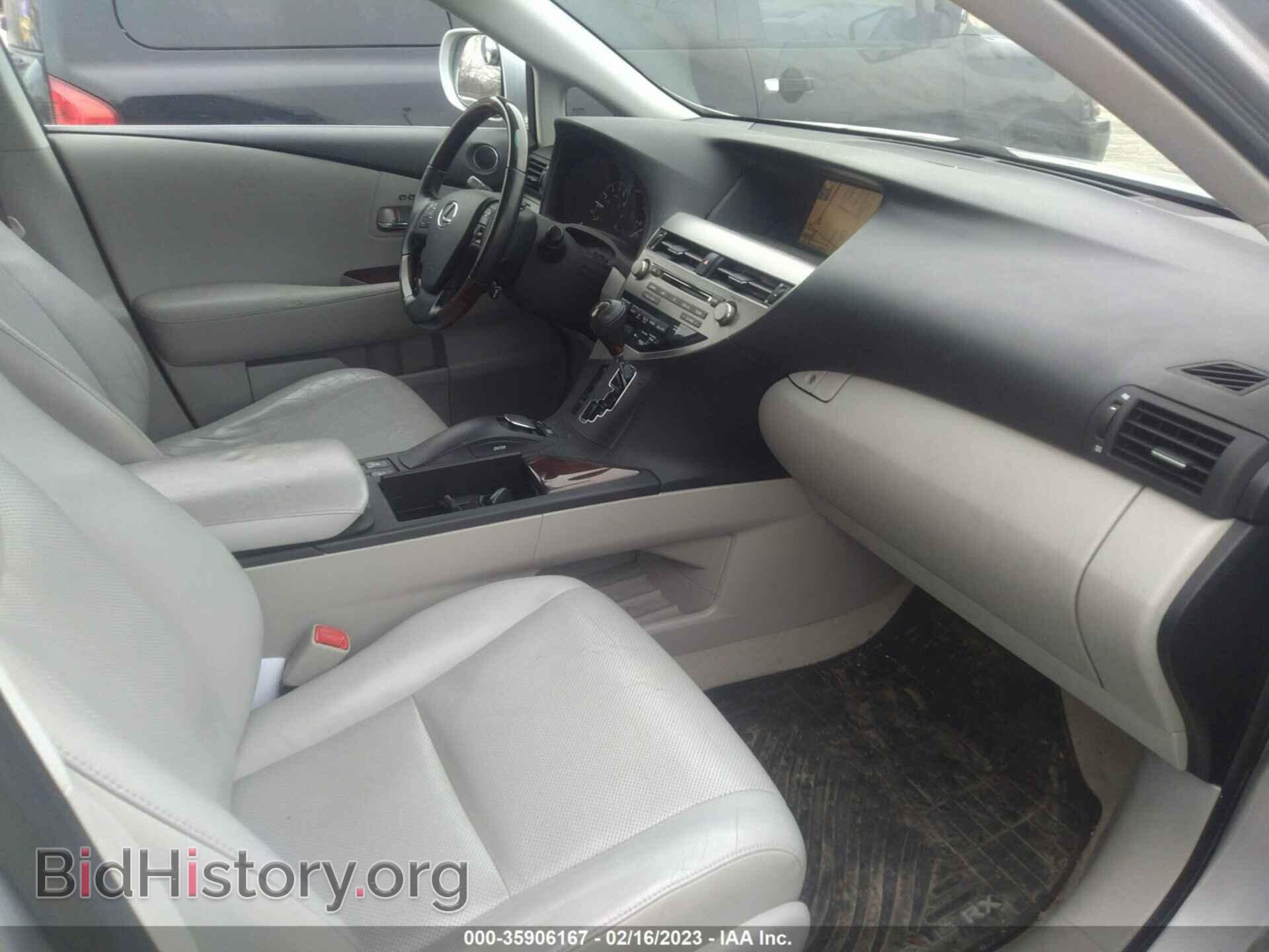 2010 LEXUS RX 350 - VIN: 2T2BK1BA3AC020048 - Фото 5