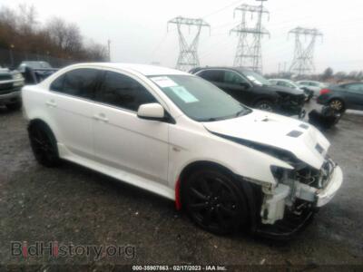 2014 Mitsubishi LANCER Ralliart, белый — VIN JA32V6FV4EU008536, IAAI