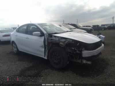 2015 Dodge DART SE, белый — VIN 1C3CDFAA1FD403535, IAAI