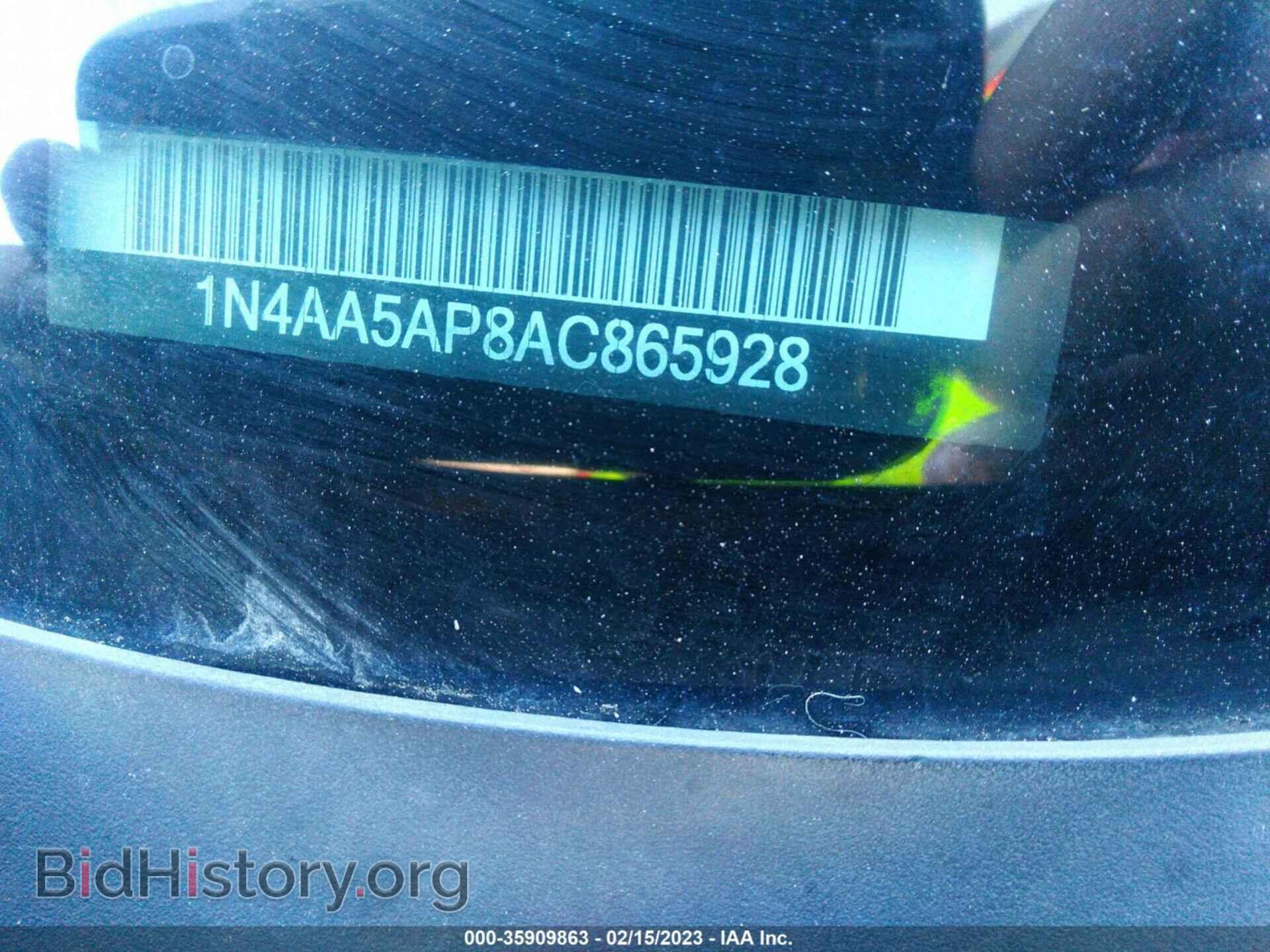 2010 NISSAN MAXIMA - VIN: 1N4AA5AP8AC865928 - Фото 9