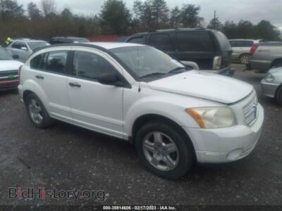 2007 Dodge CALIBER SXT, white — VIN 1B3JB48B87D504697, IAAI