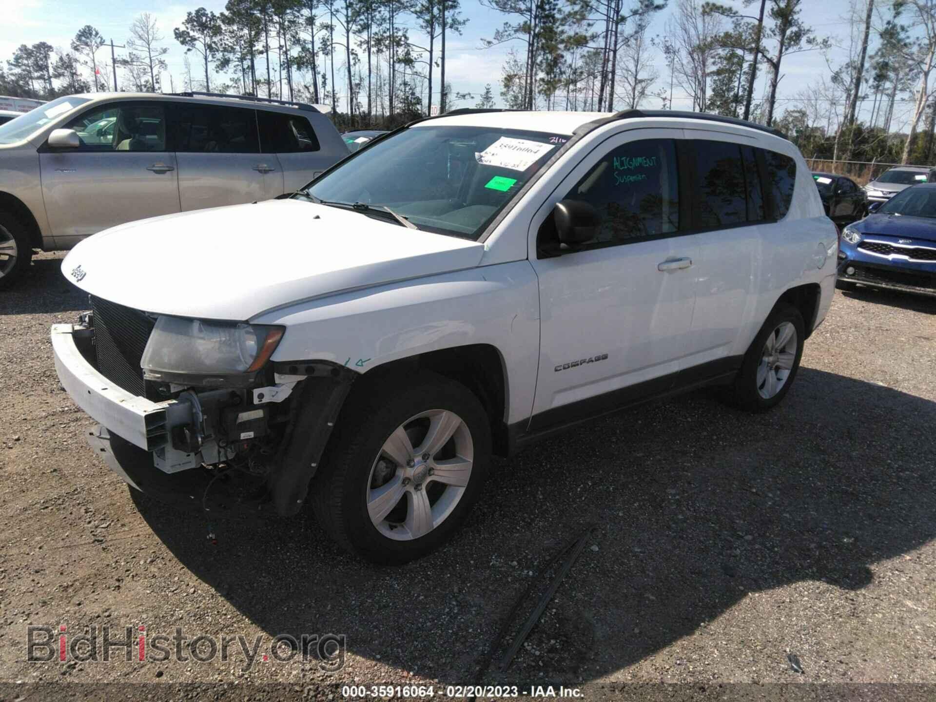 2016 JEEP COMPASS - VIN: 1C4NJCBA7GD621443 - Фото 2