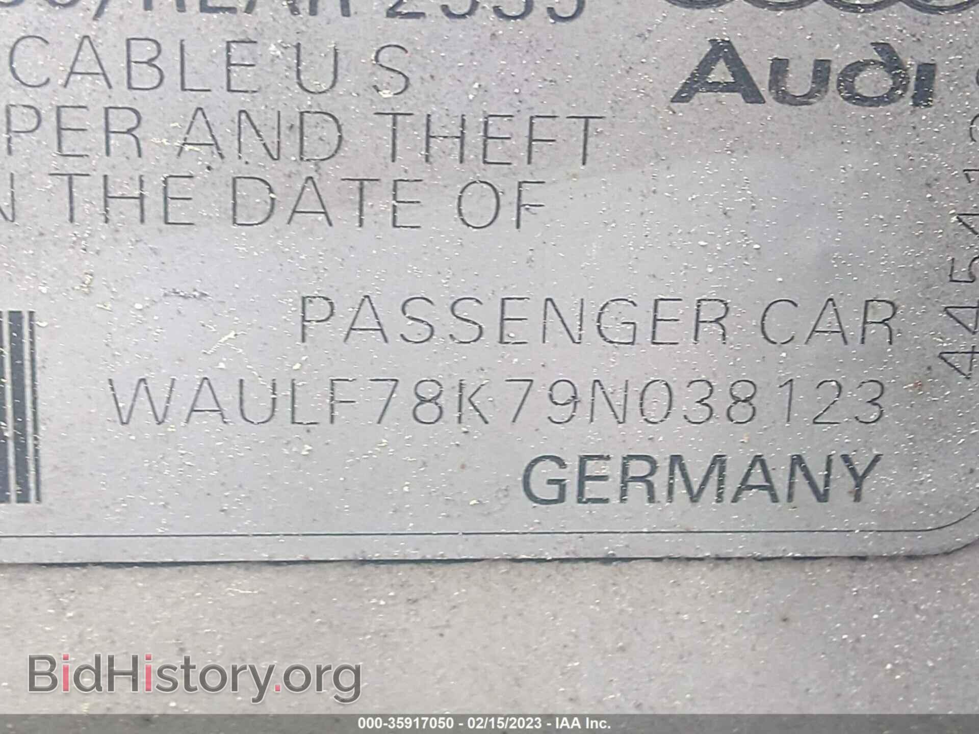 2009 AUDI A4 - VIN: WAULF78K79N038123 - Фото 9