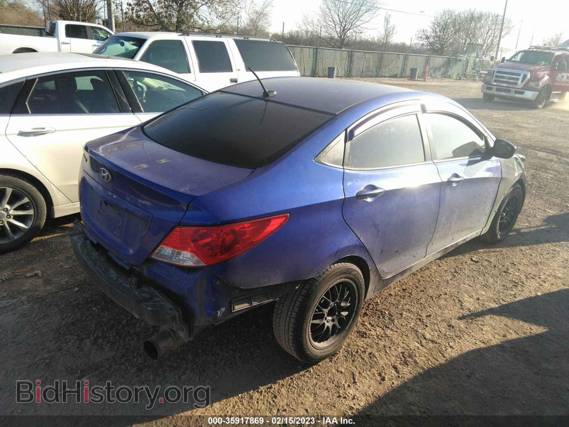 2013 HYUNDAI ACCENT - VIN: KMHCT4AE3DU351095 - Фото 4