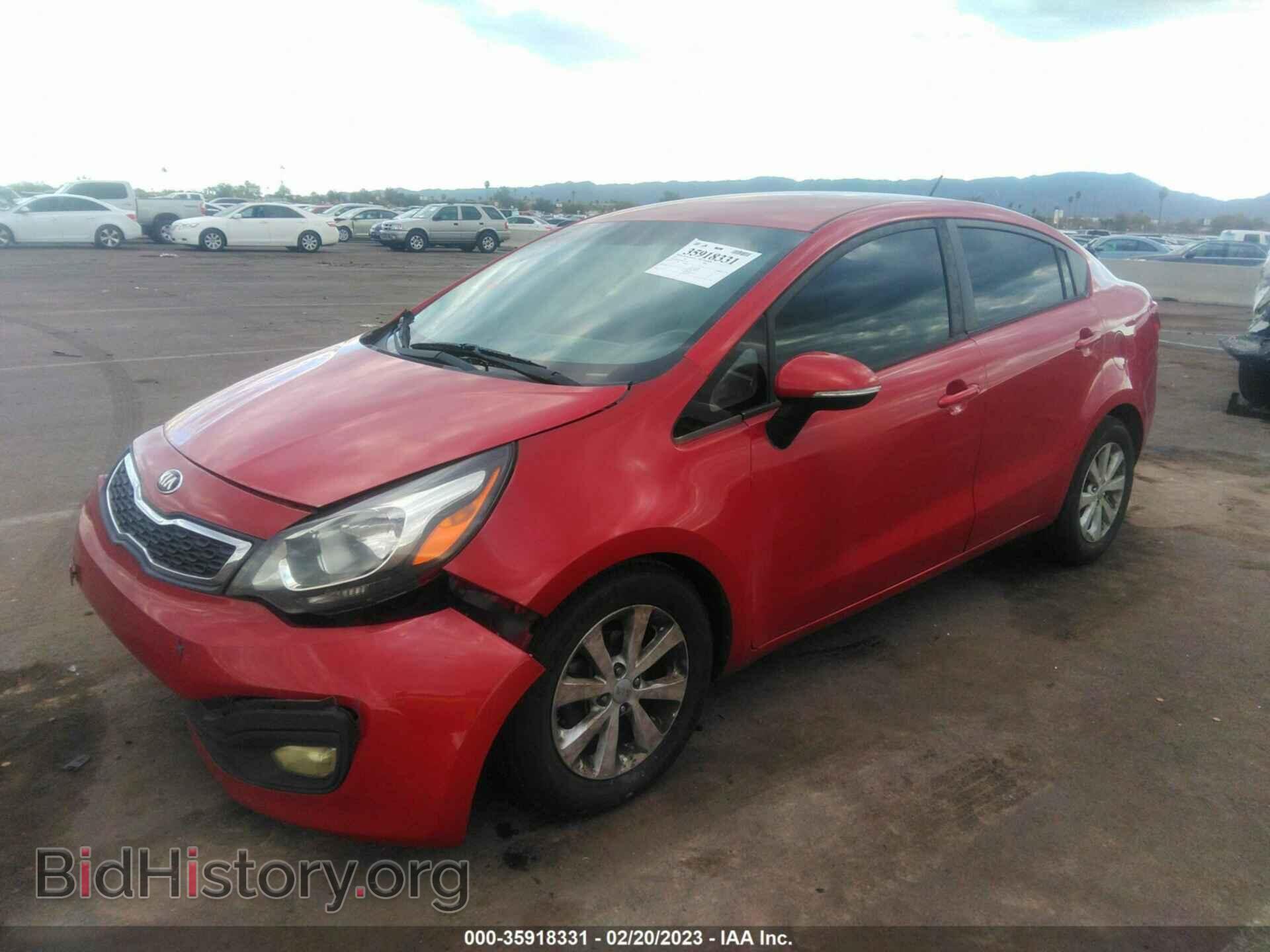 2013 KIA RIO - VIN: KNADN4A30D6247294 - Фото 2