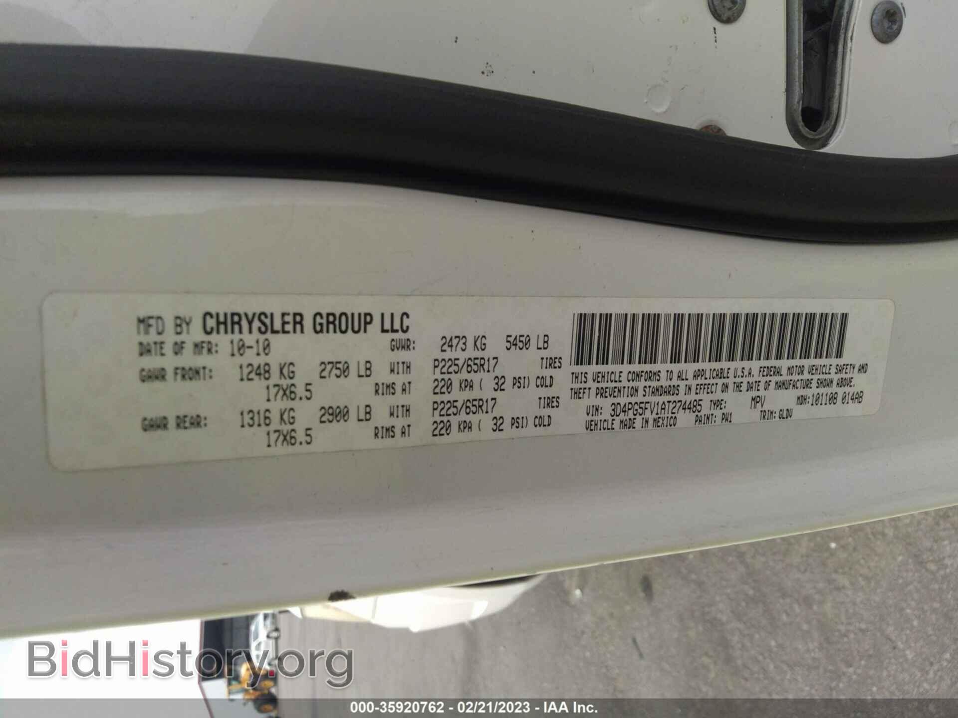 2010 DODGE JOURNEY - VIN: 3D4PG5FV1AT274485 - Фото 9