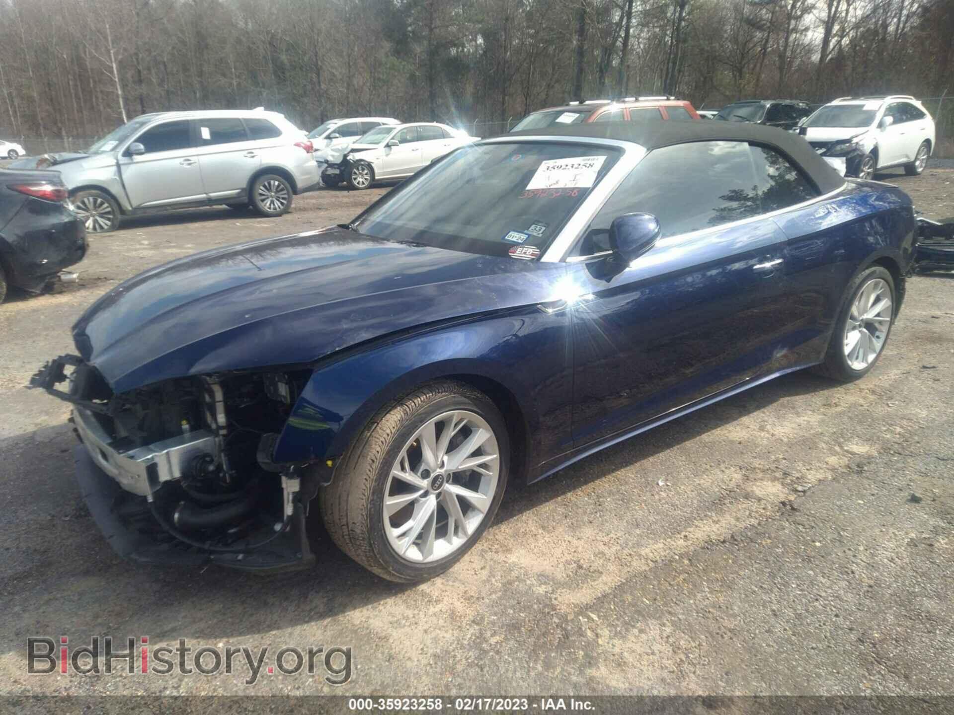 2022 AUDI A5 CABRIOLET - VIN: WAU2AGF53NN003001 - Photo 2