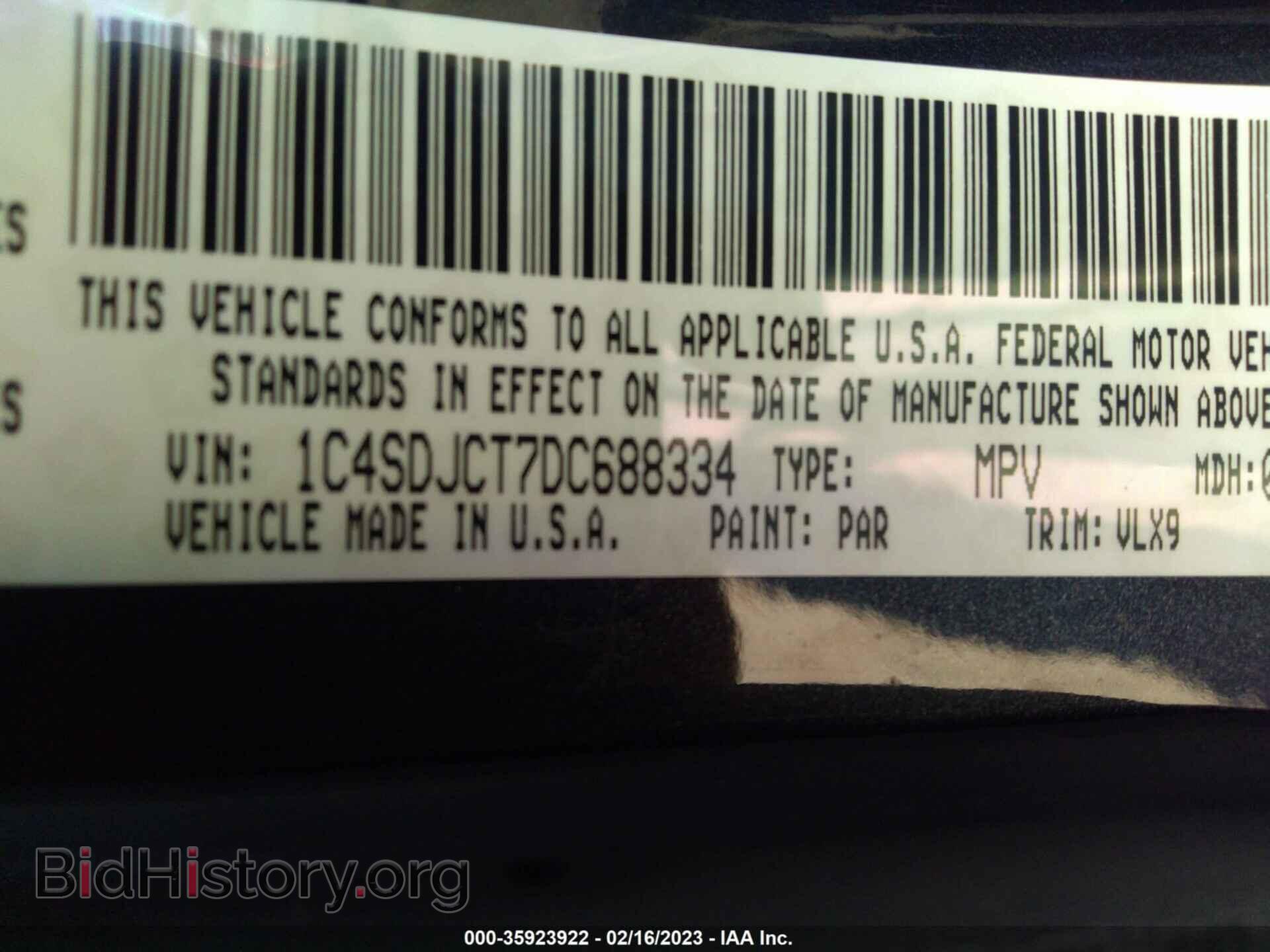 2013 DODGE DURANGO - VIN: 1C4SDJCT7DC688334 - Photo 9